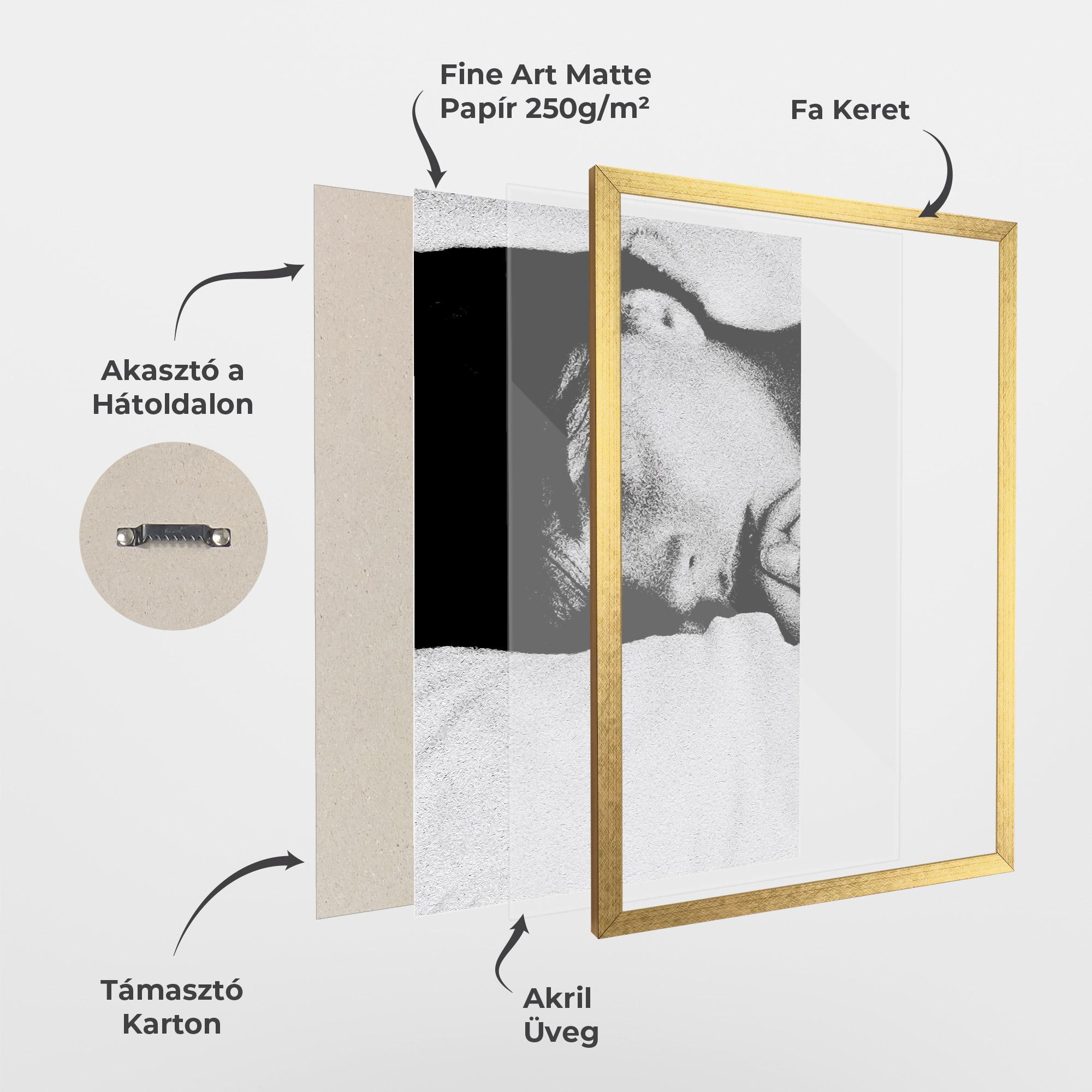 Keretezett Poszter Eye Contact mockup 1