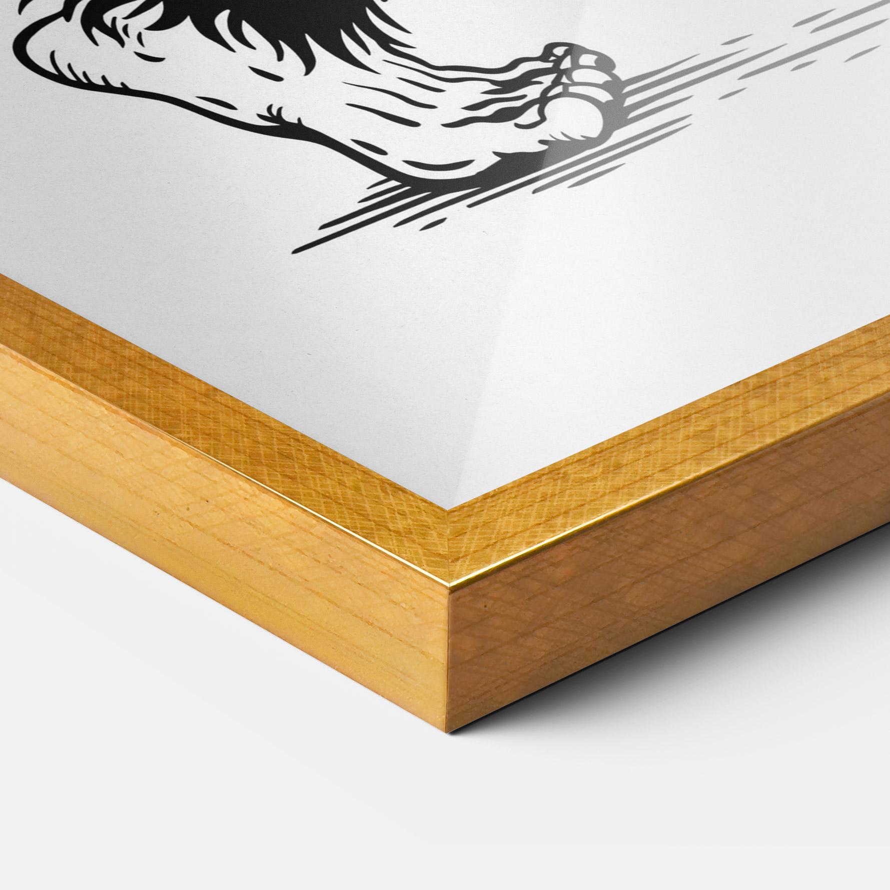 Keretezett Poszter Yeti mockup 3