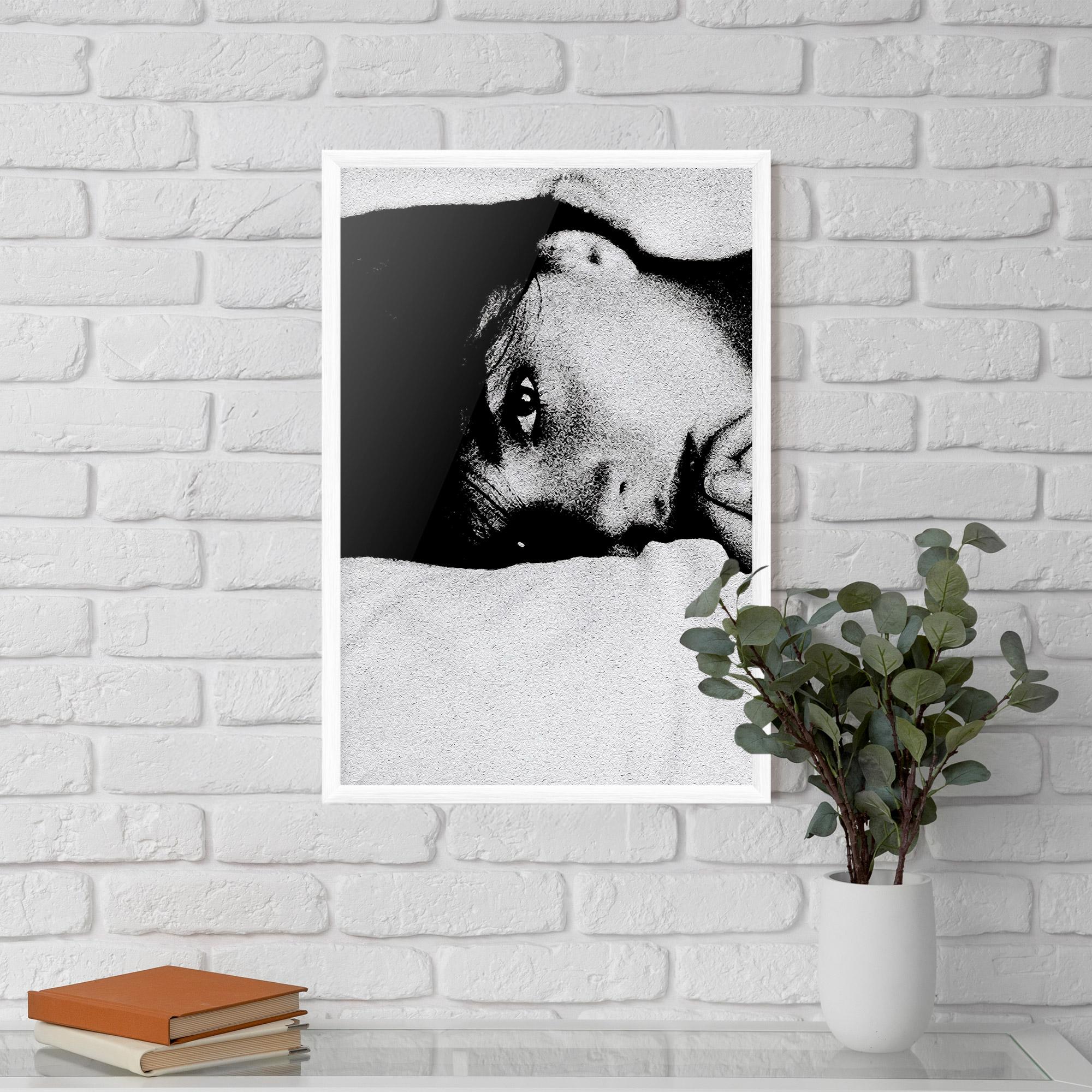 Keretezett Poszter Eye Contact mockup 5