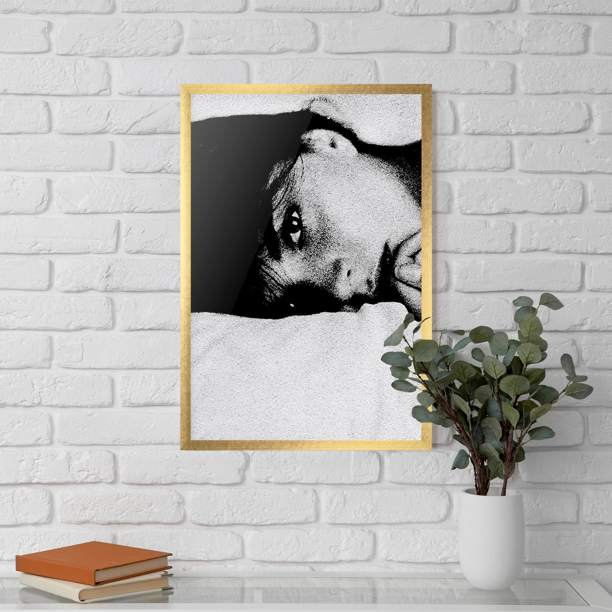 Keretezett Poszter Eye Contact mockup 5