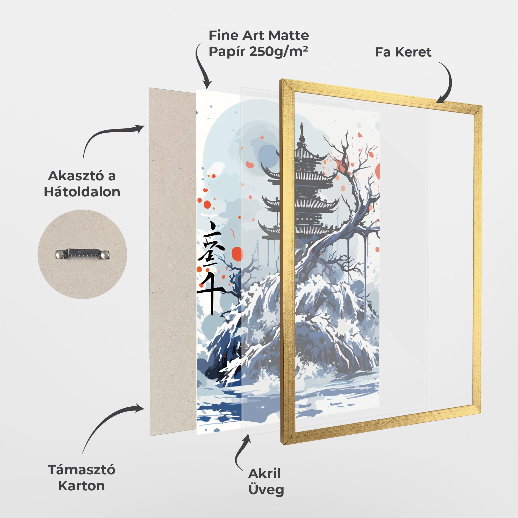 Keretezett Poszter Asiatic Winter Art mockup 1