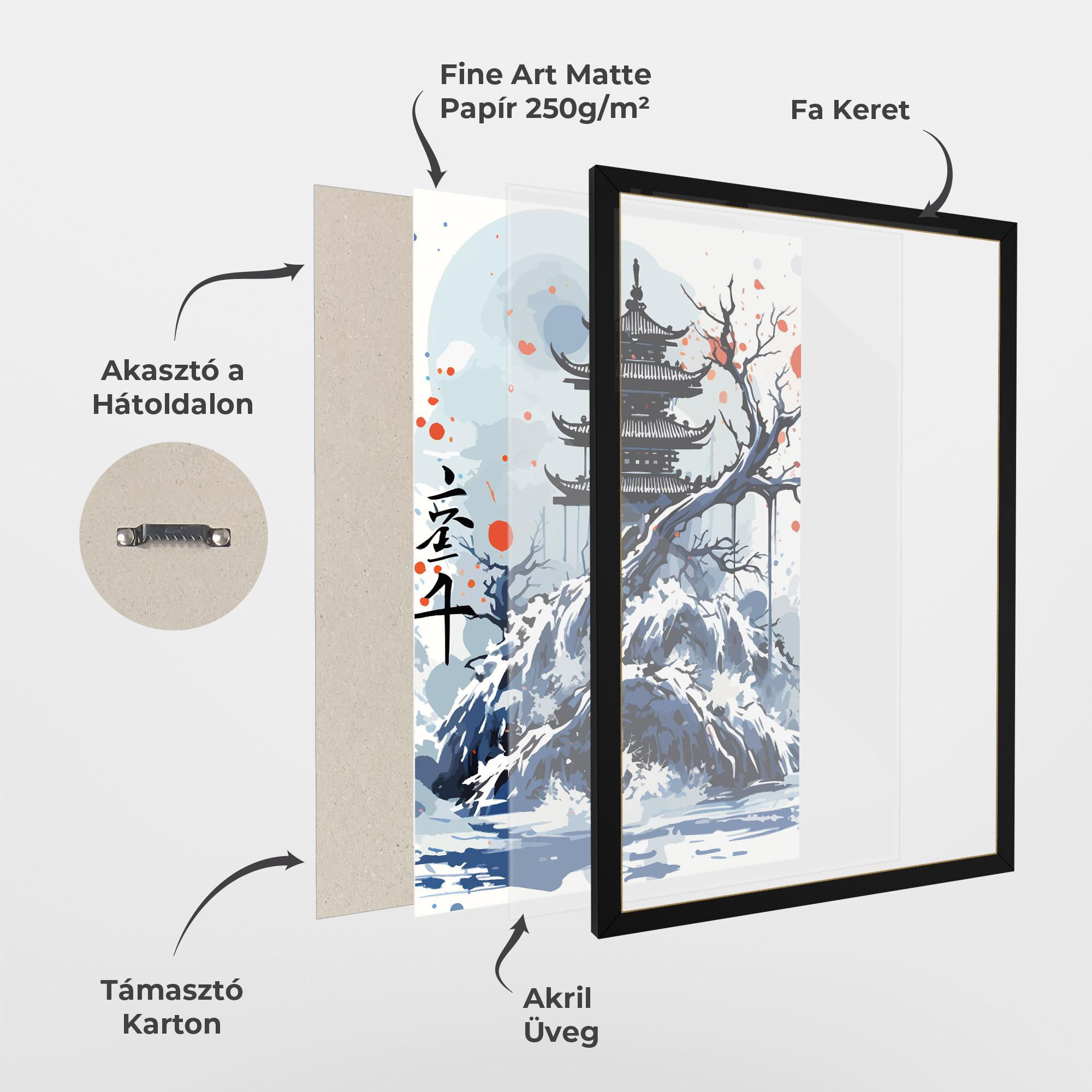 Keretezett Poszter Asiatic Winter Art mockup 1