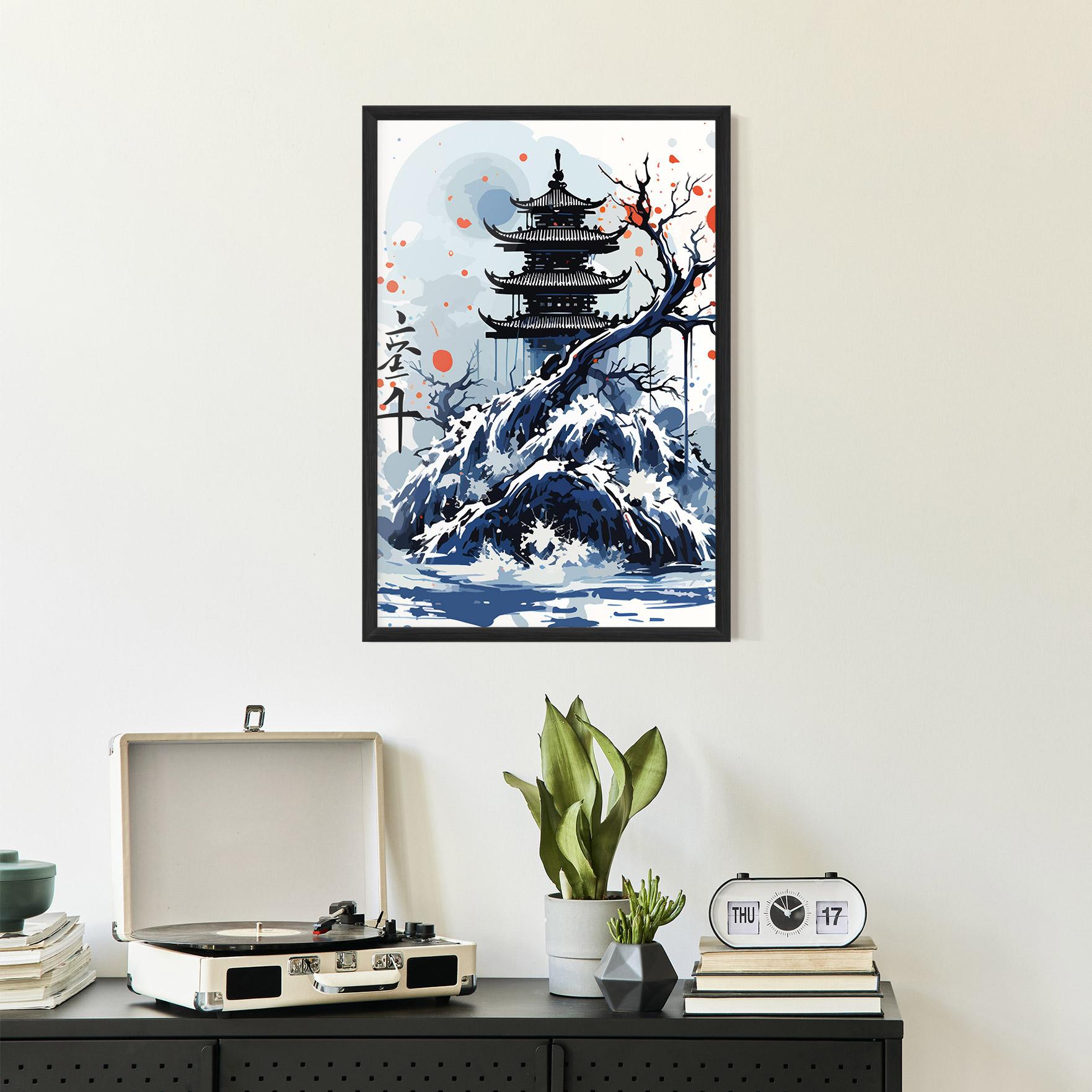 Keretezett Poszter Asiatic Winter Art mockup 2
