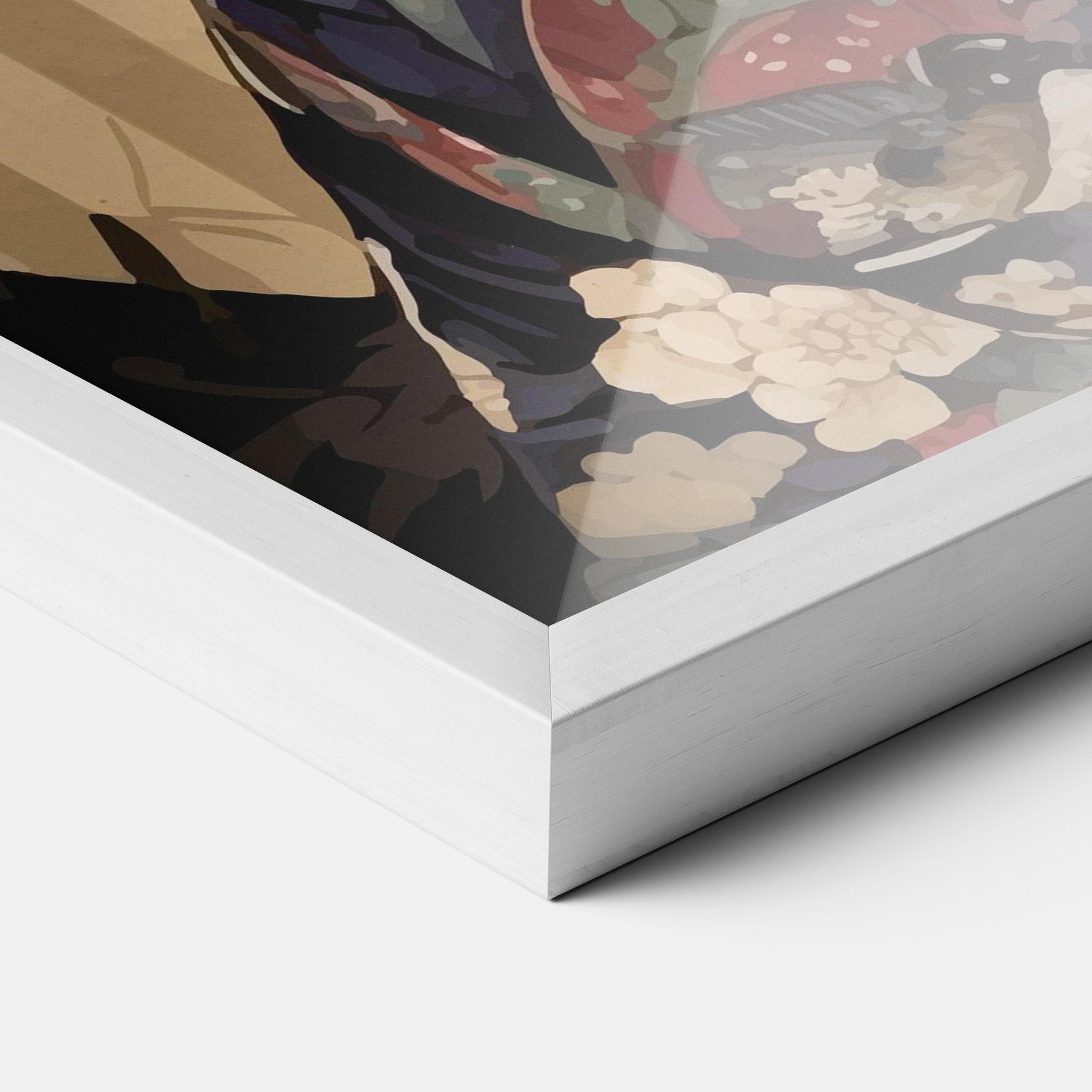 Keretezett Poszter Asiatic Lady mockup 3