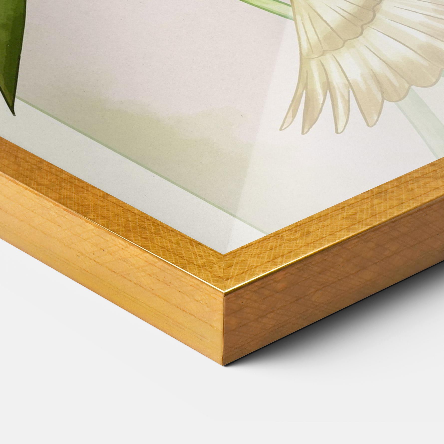 Keretezett Poszter Asiatic Blue Birds mockup 3