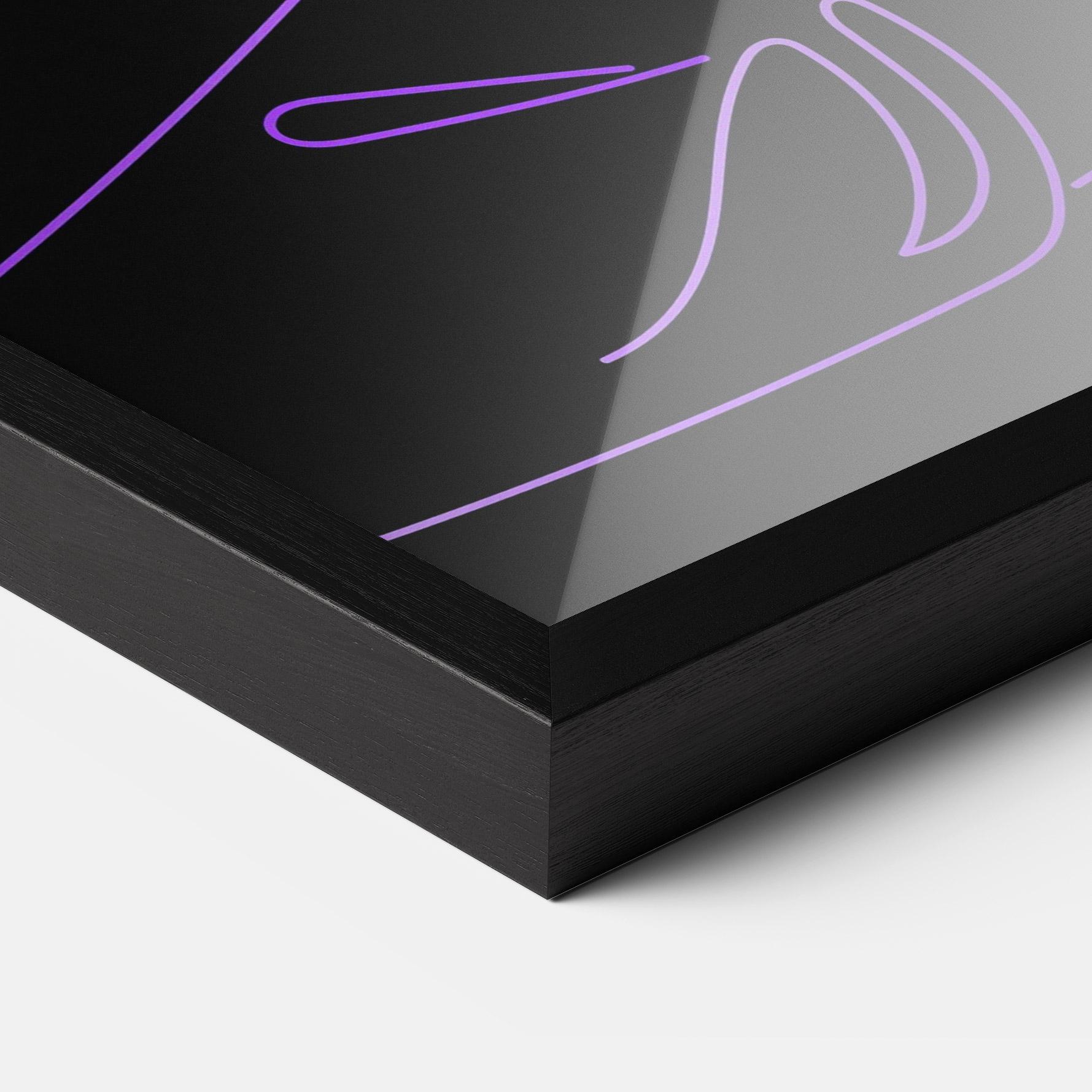 Keretezett Poszter Glowing Buddha mockup 3