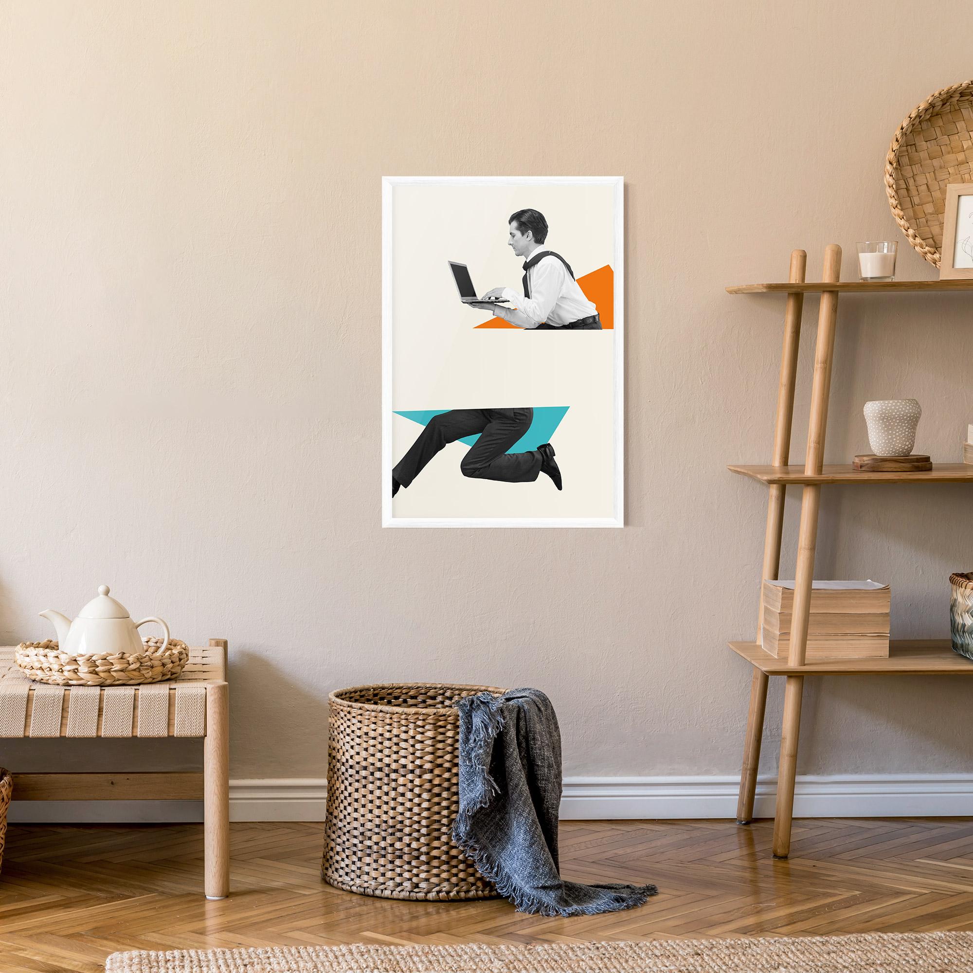 Keretezett Poszter Businessman Collage mockup 9