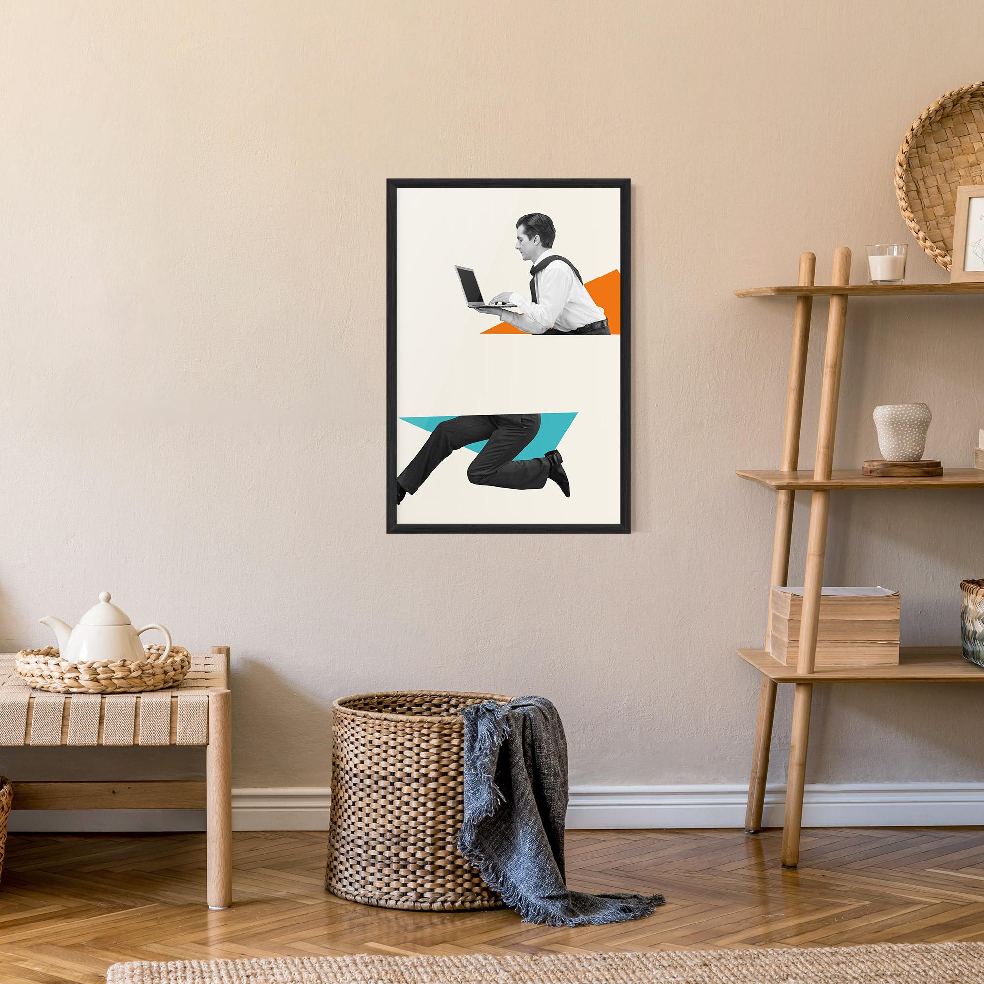 Keretezett Poszter Businessman Collage mockup 9