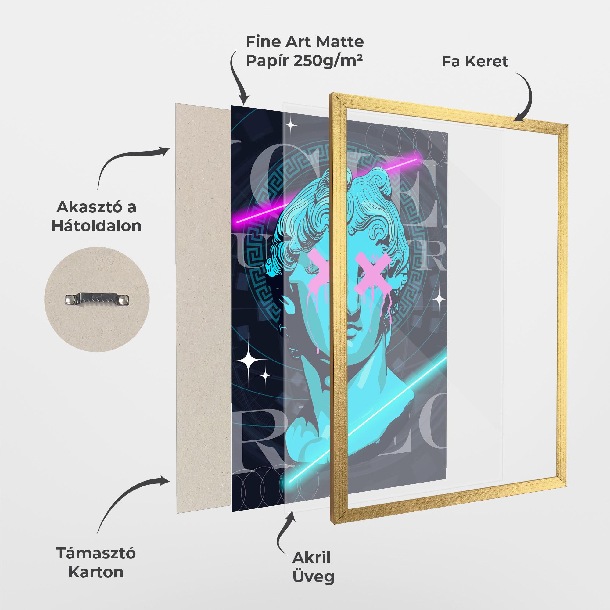 Keretezett Poszter Sculptures mockup 1