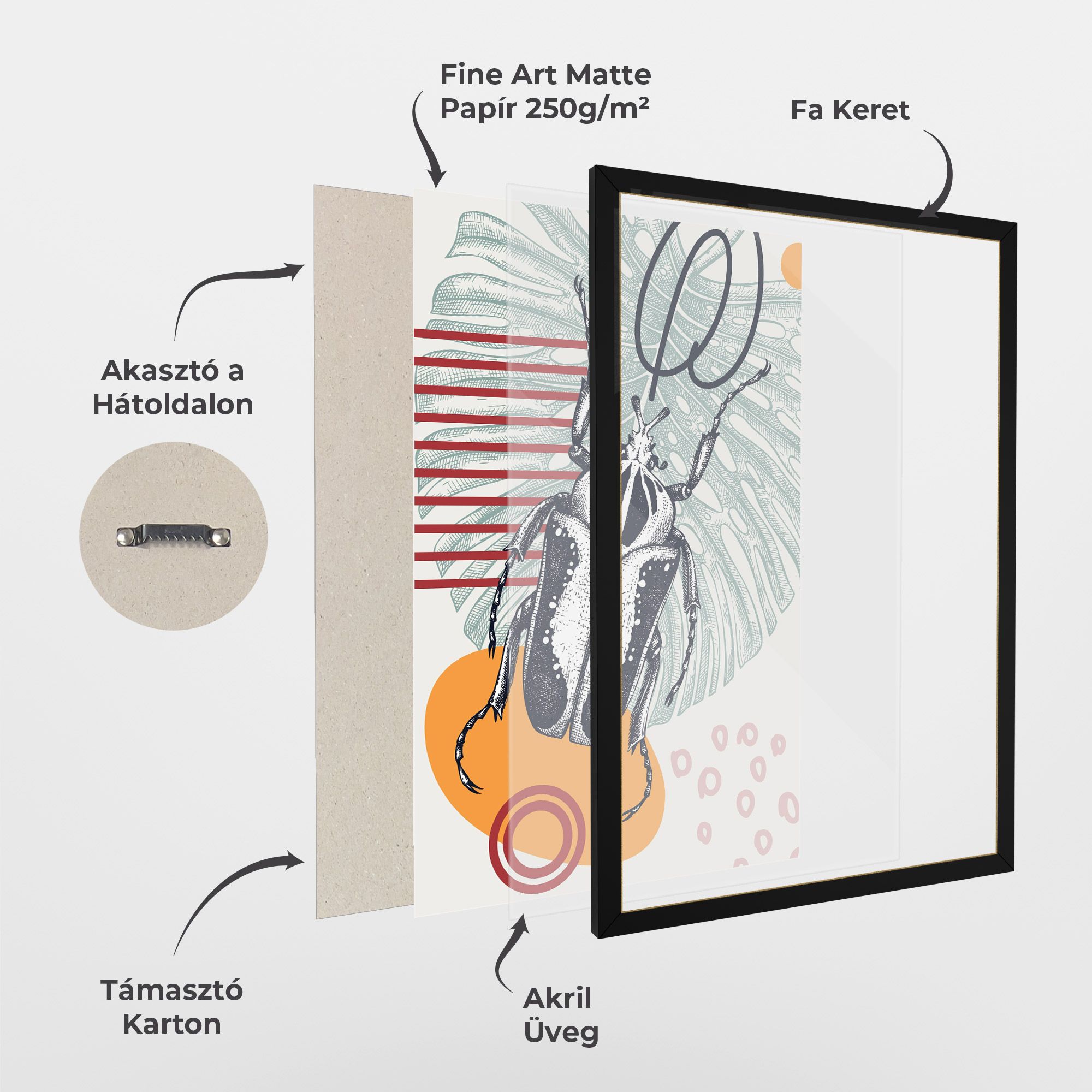 Insects Art Collage mockup 1