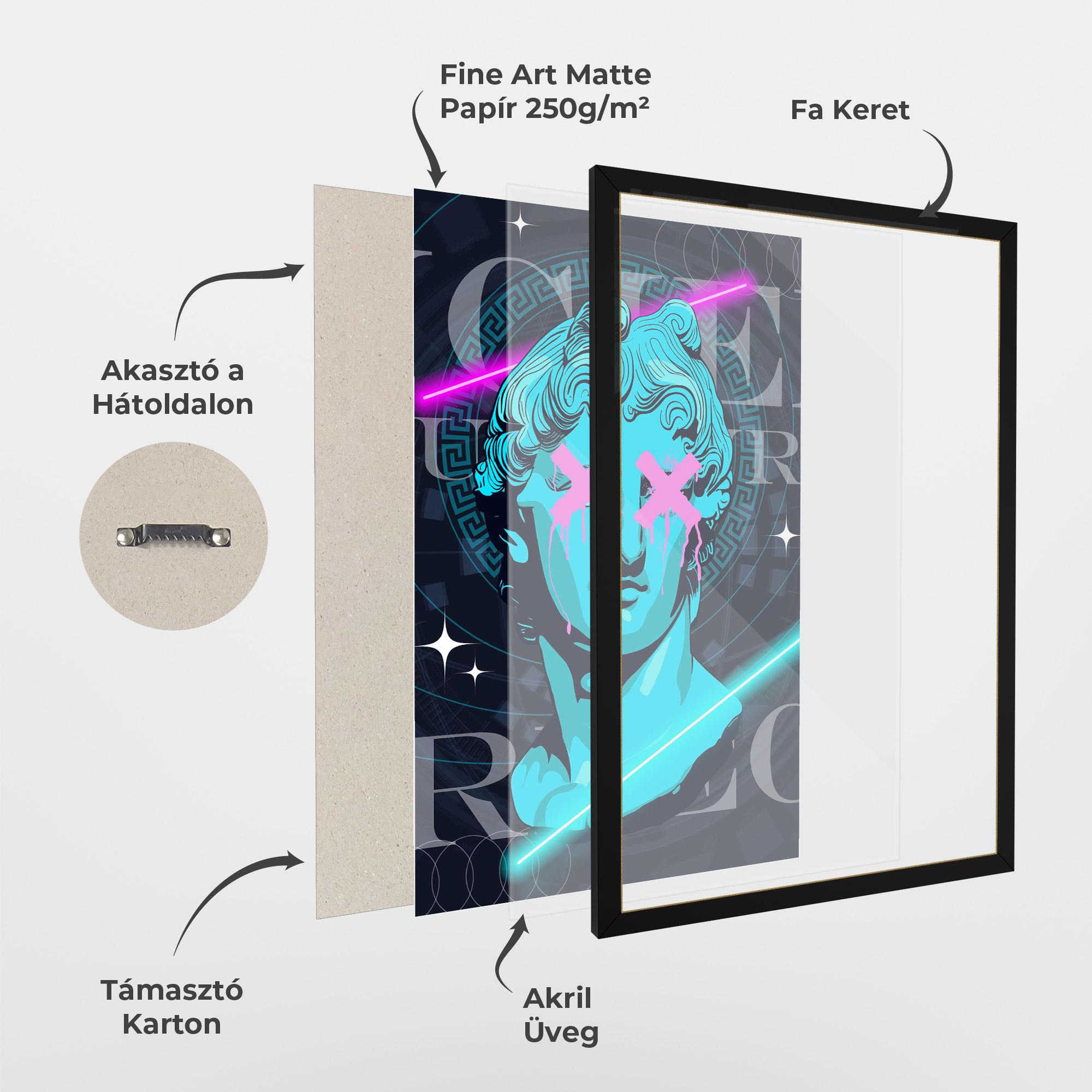 Keretezett Poszter Sculptures mockup 1