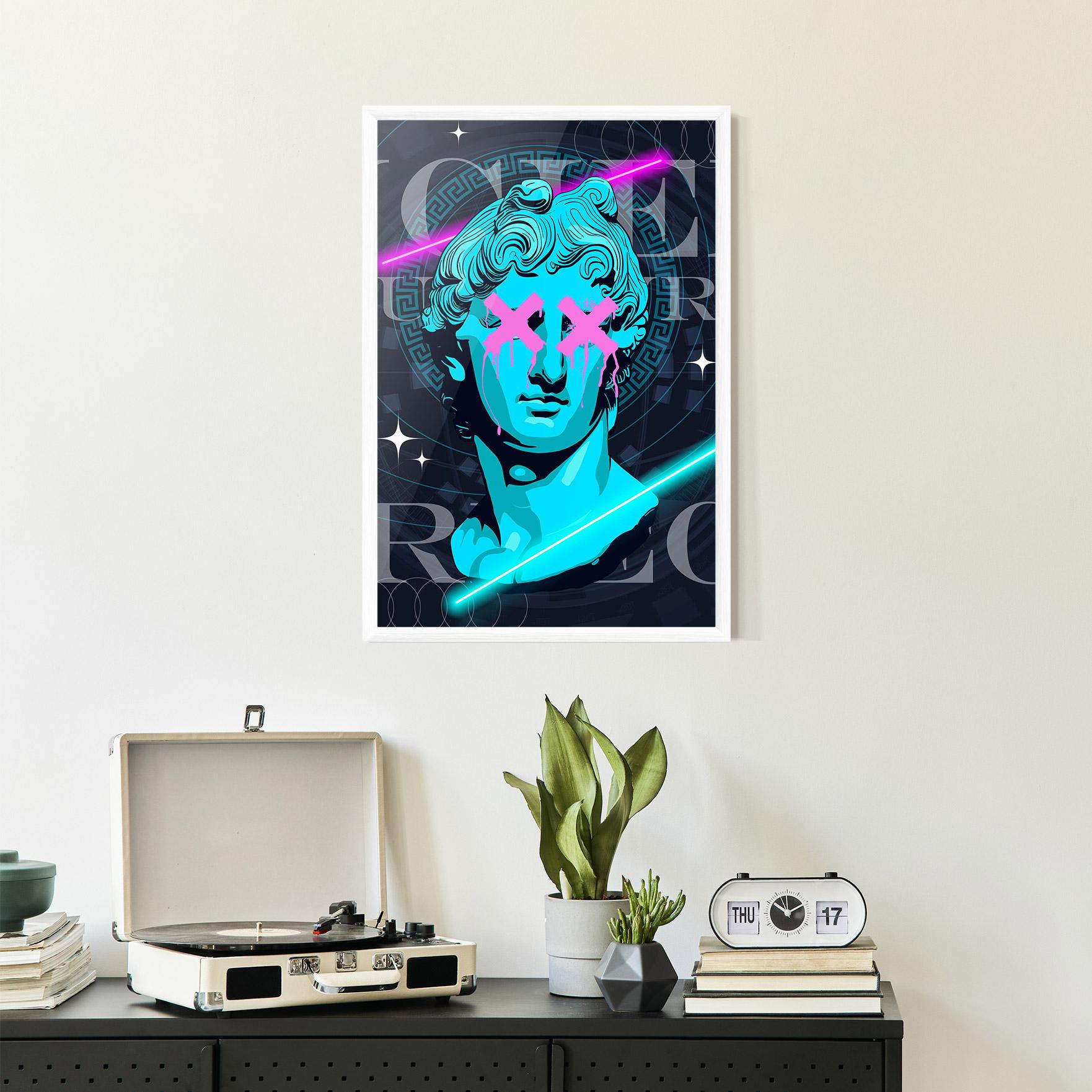 Keretezett Poszter Sculptures mockup 2