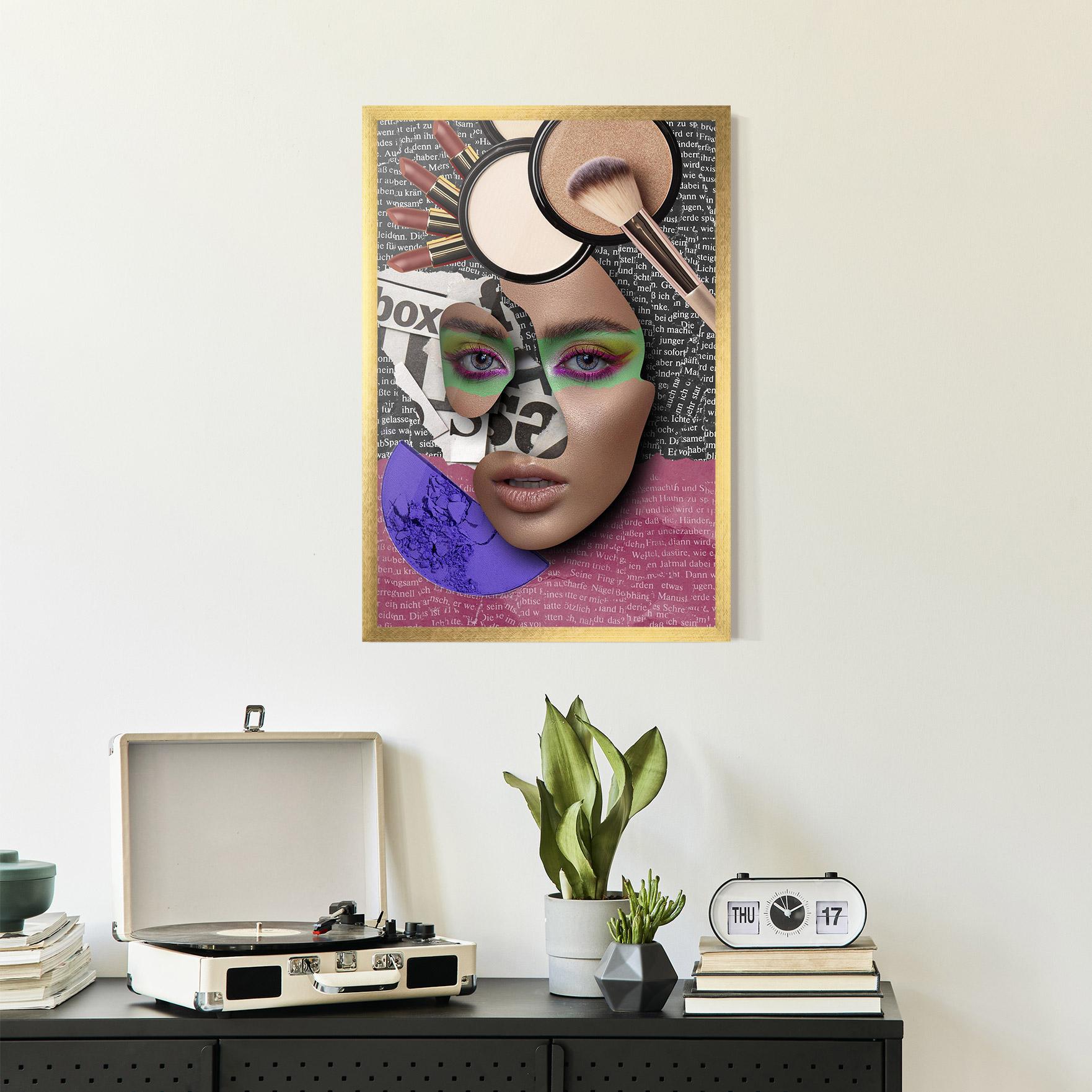 Keretezett Poszter Makeup Collage mockup 2