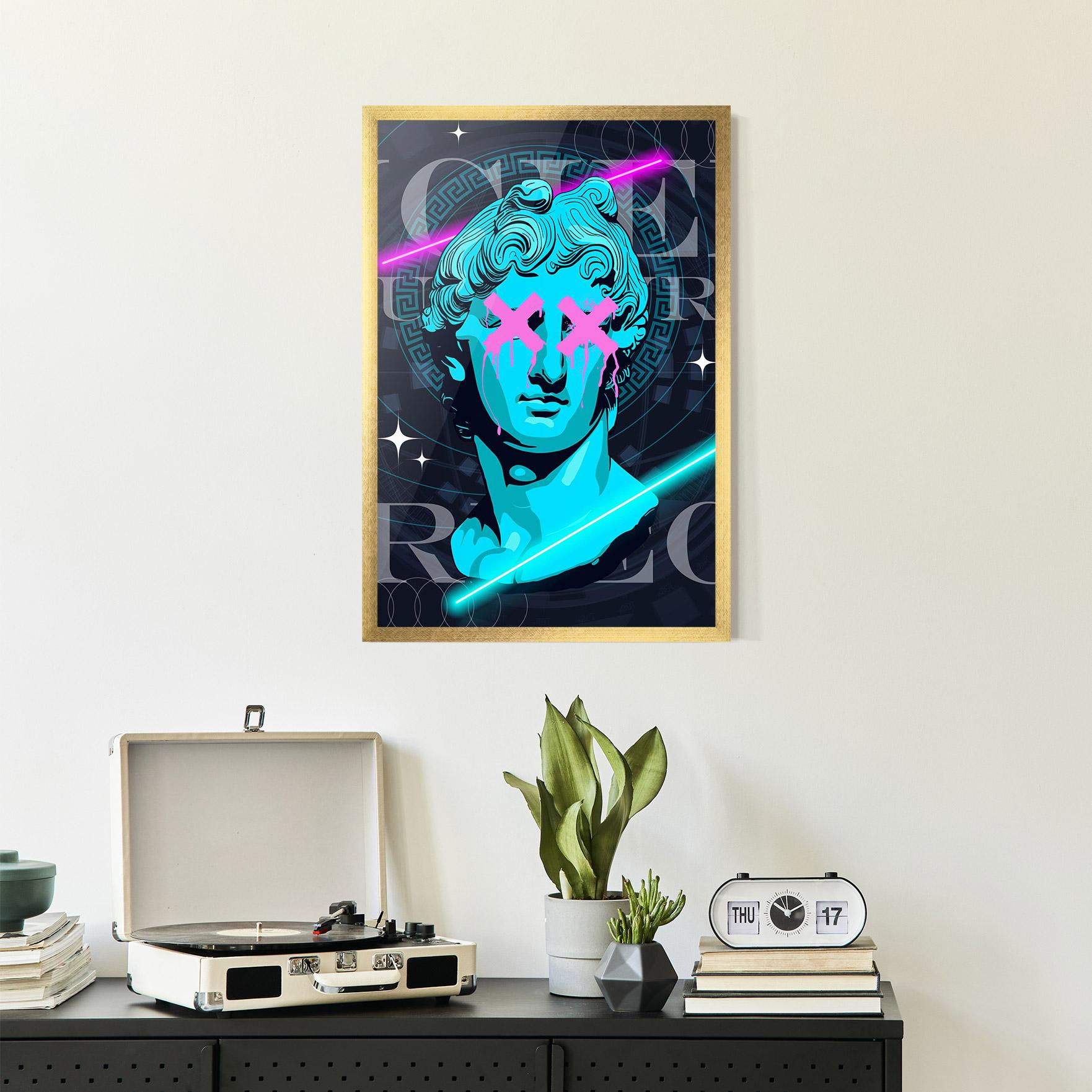 Keretezett Poszter Sculptures mockup 2