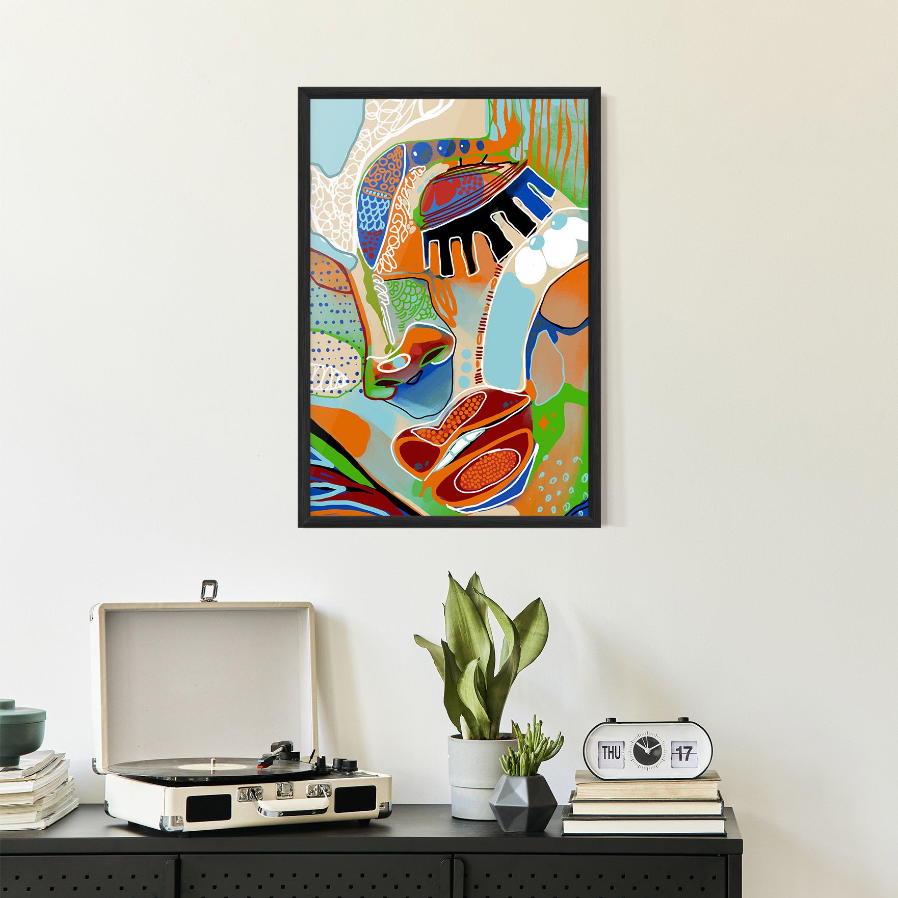 Abstract Face Art mockup 2