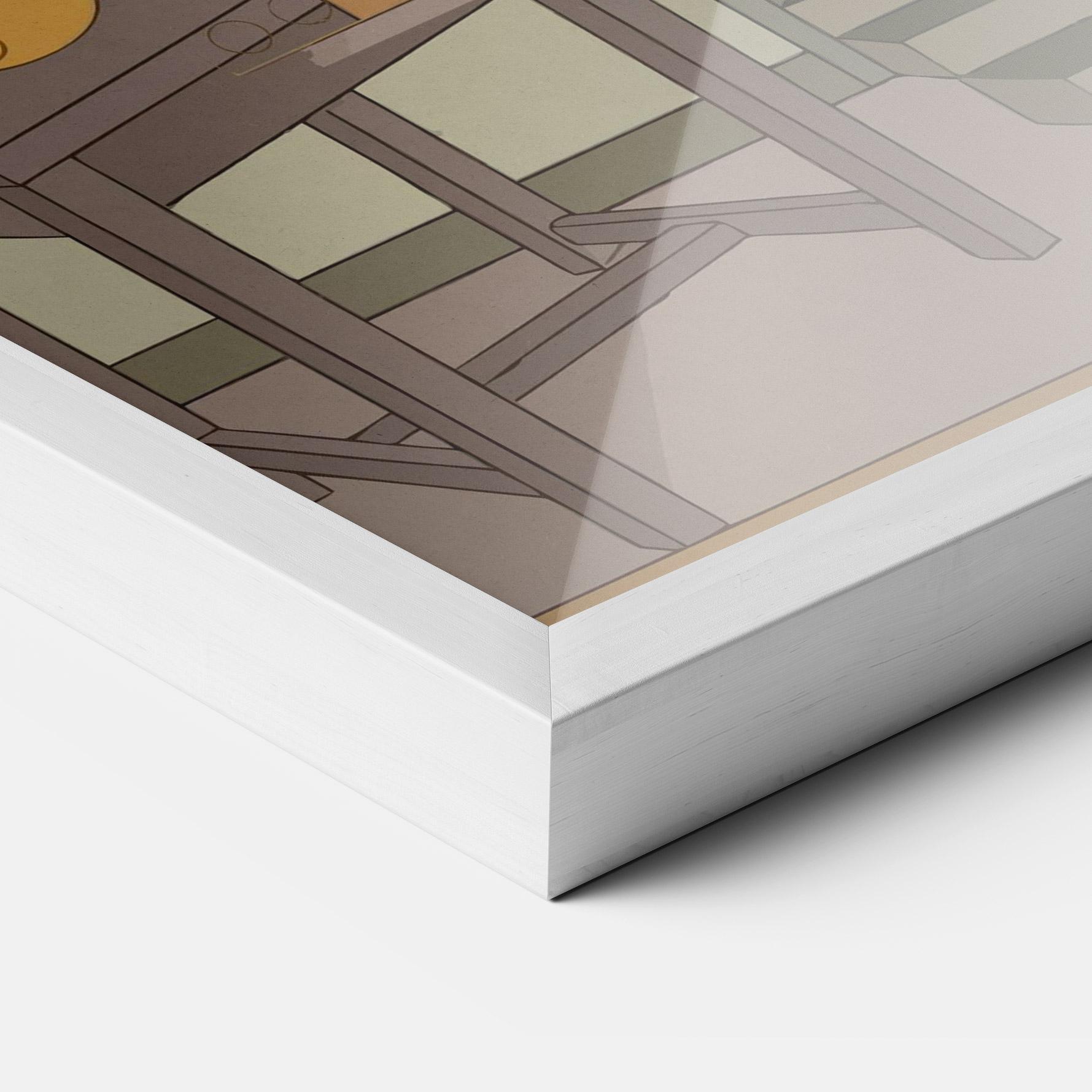 Keretezett Poszter Eyes Man mockup 3