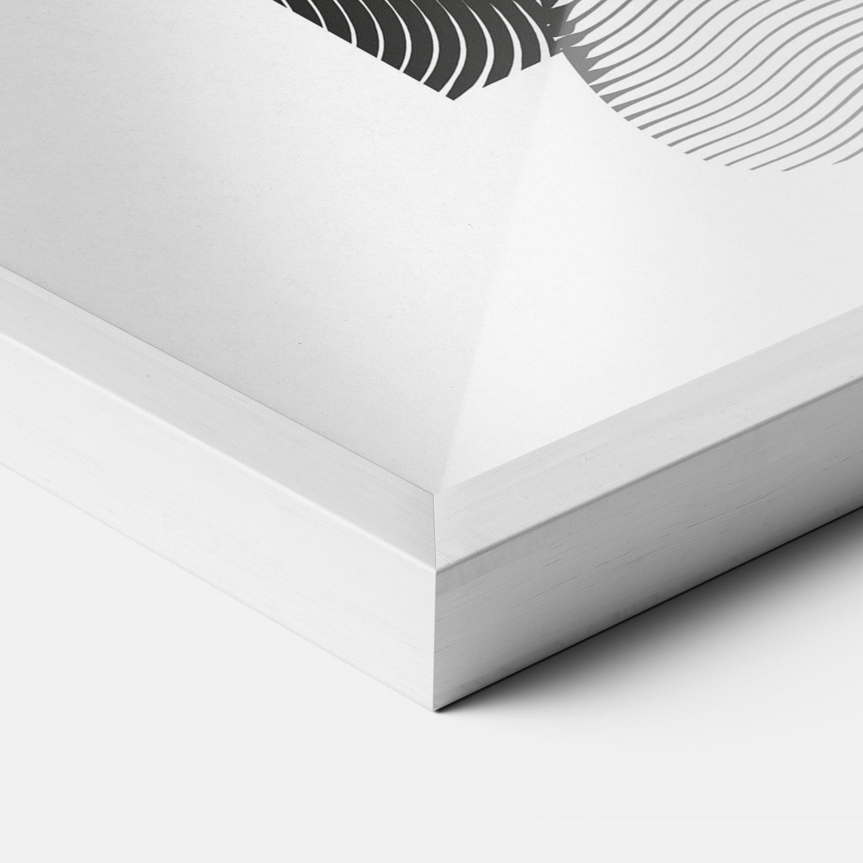 Keretezett Poszter Orange Light Statue mockup 3