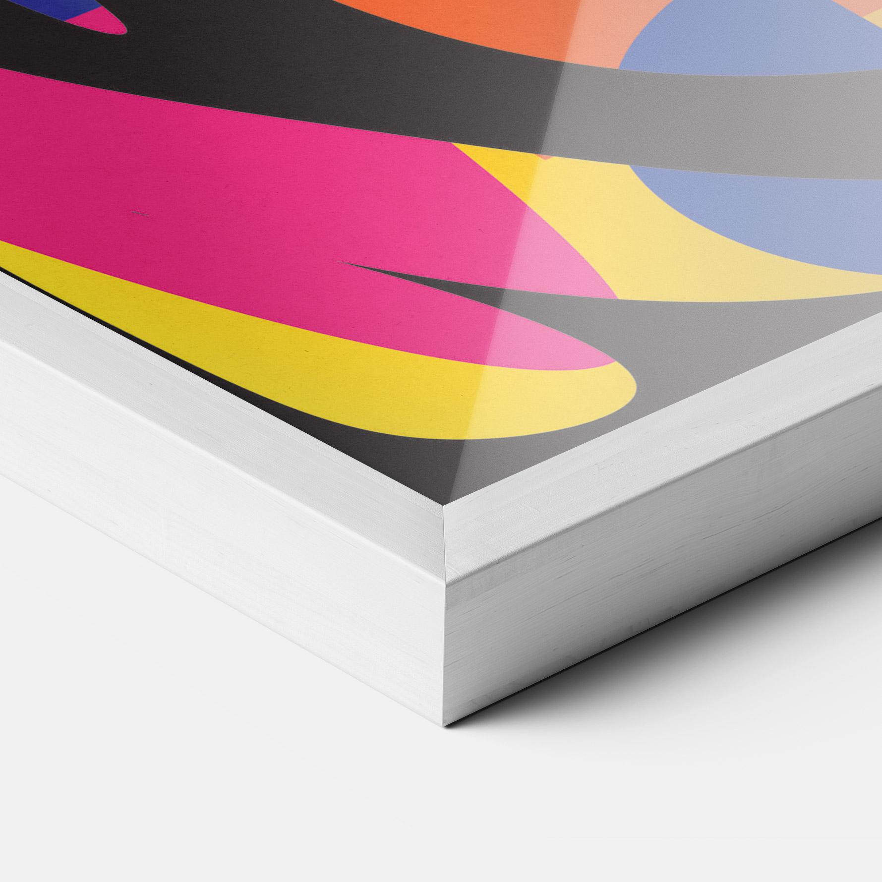 Keretezett Poszter Shape Abstract Orange mockup 3