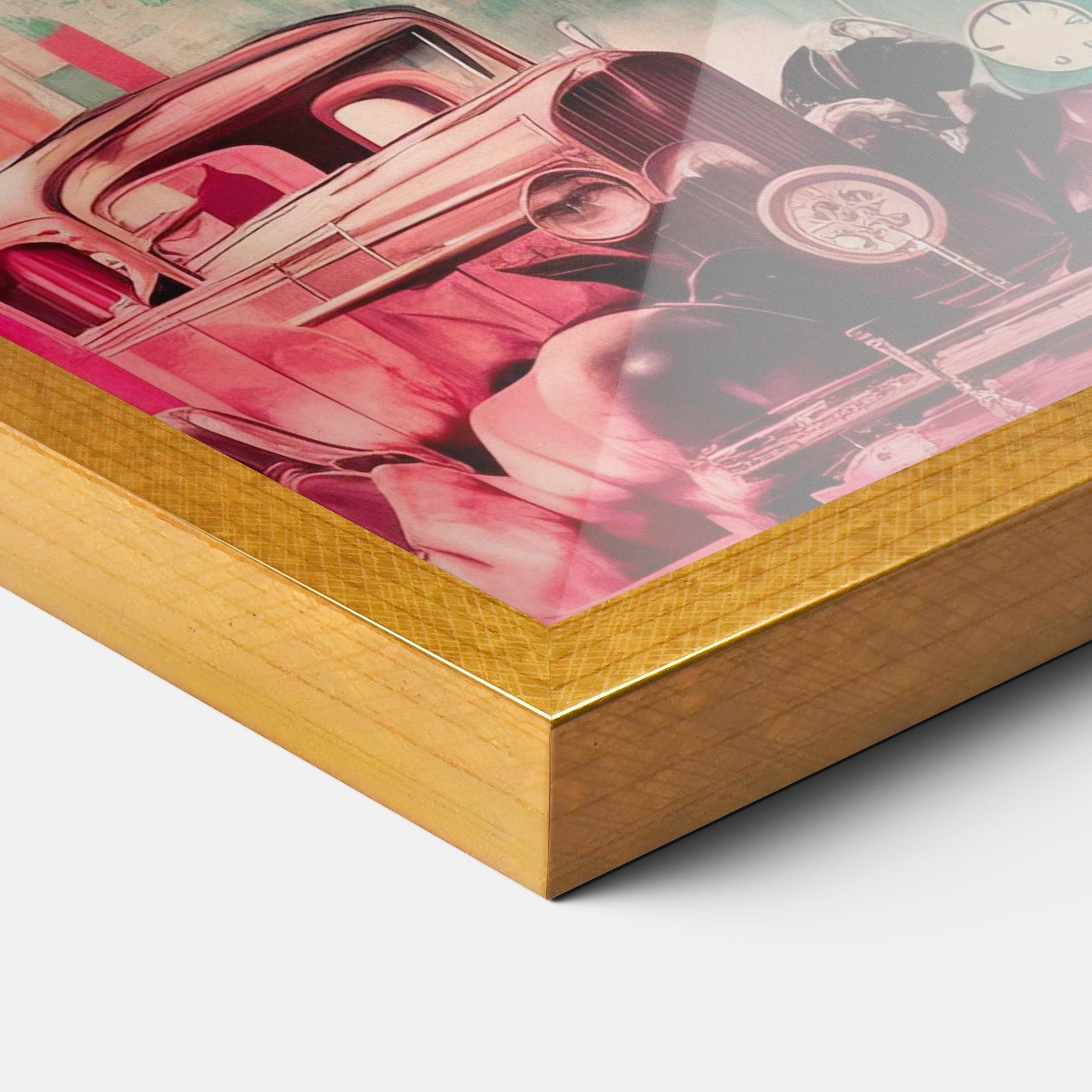 Keretezett Poszter 60s Retro Collage mockup 3