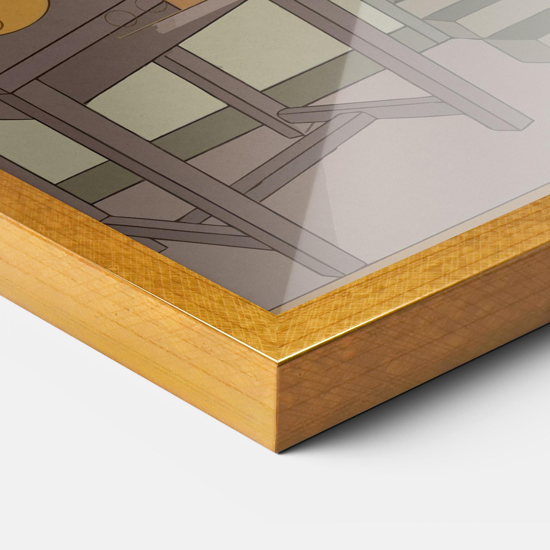 Keretezett Poszter Eyes Man mockup 3