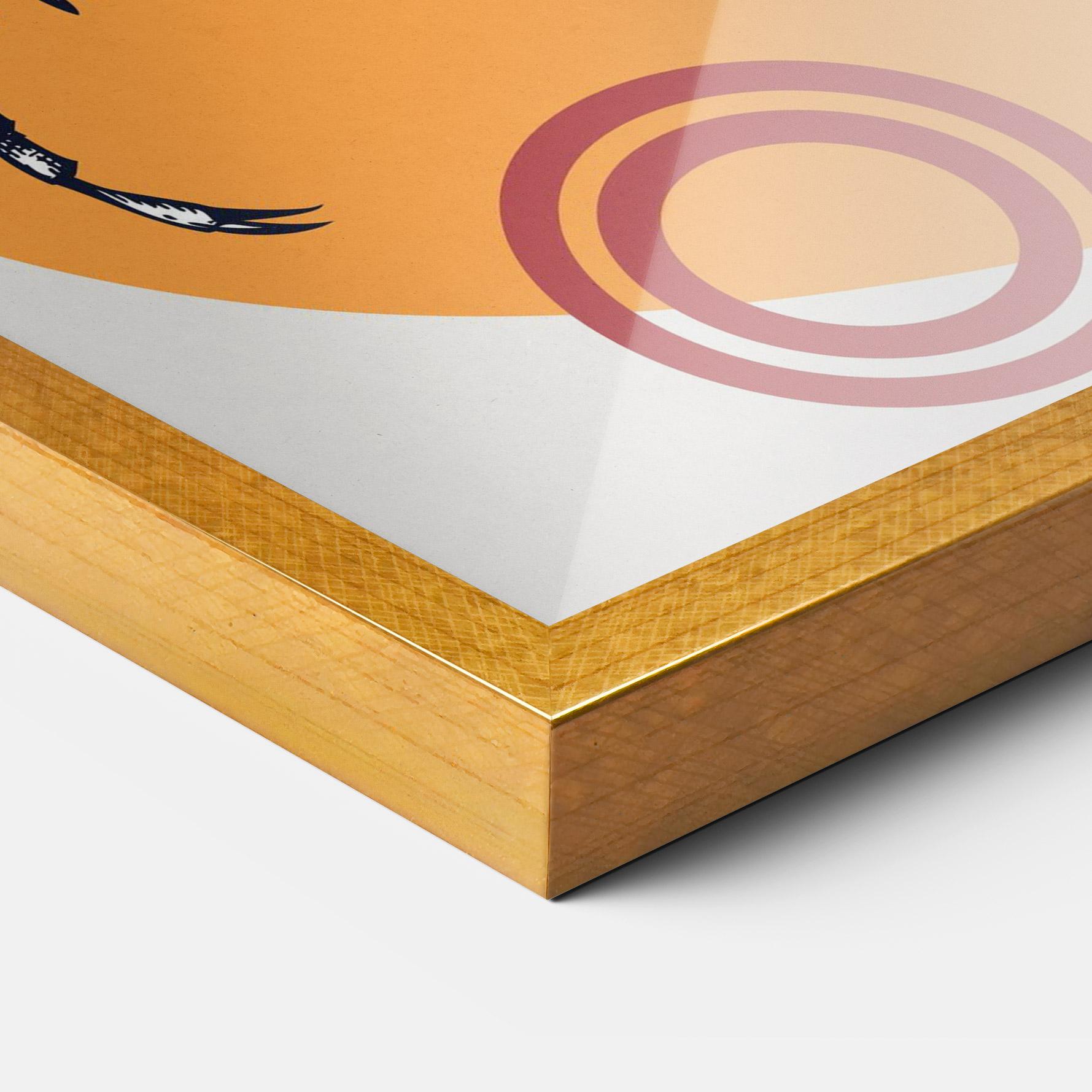 Keretezett Poszter Insects Art Collage mockup 3