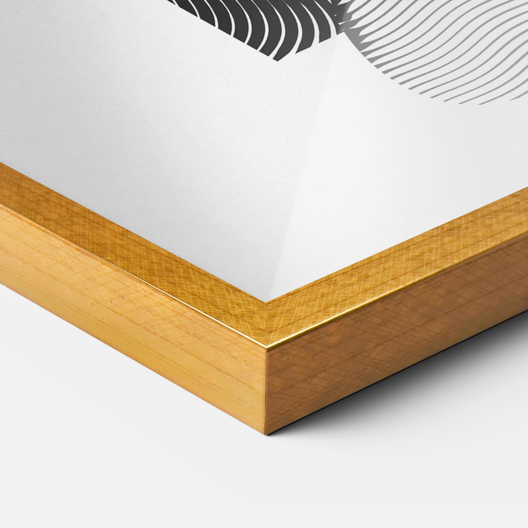 Keretezett Poszter Orange Light Statue mockup 3