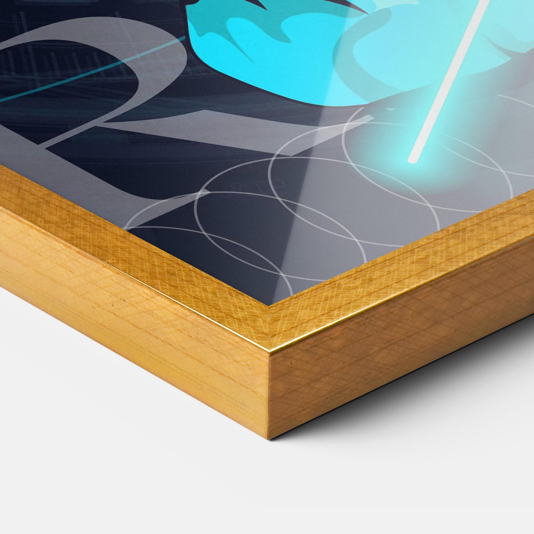 Keretezett Poszter Sculptures mockup 3