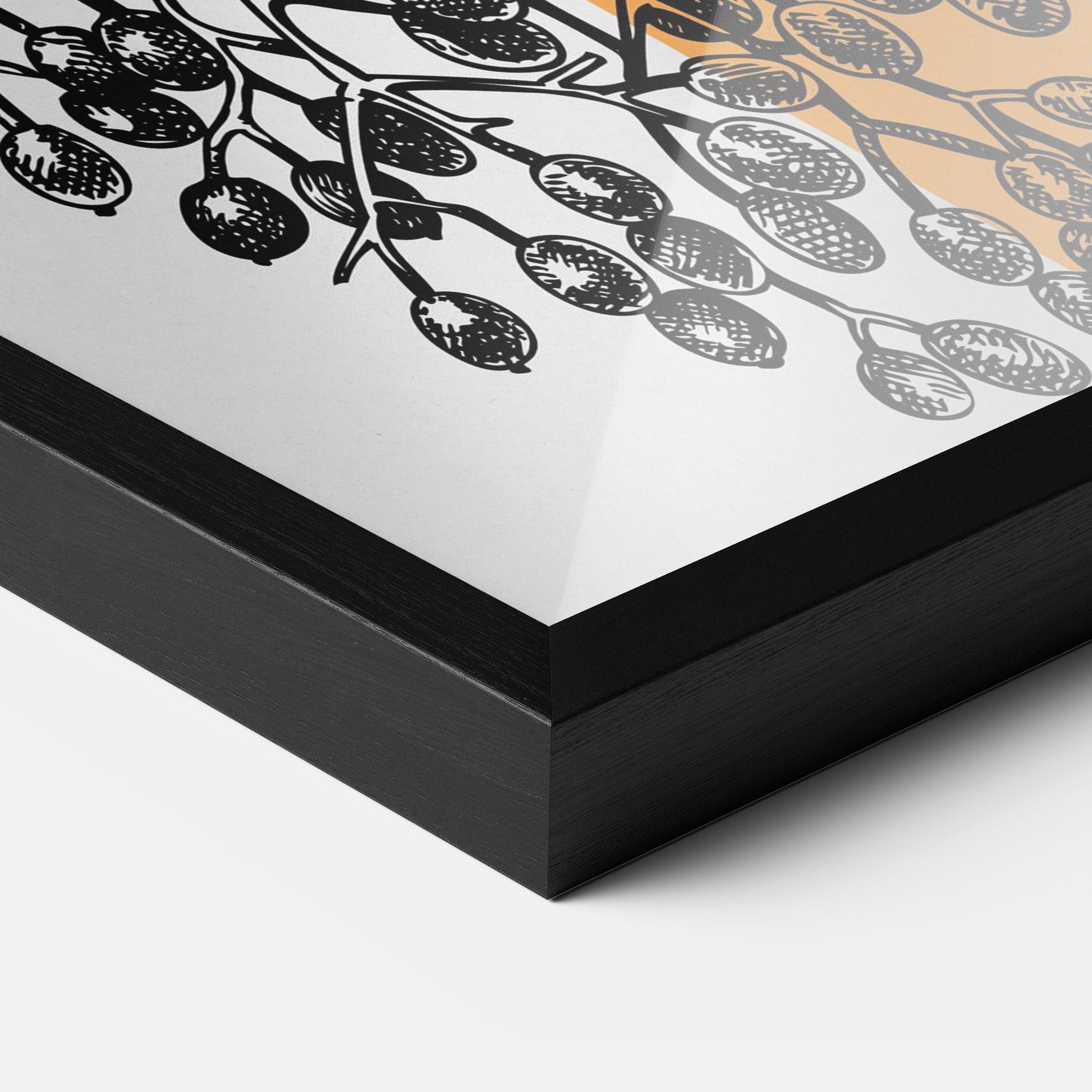 Keretezett Poszter Bird Collage mockup 3