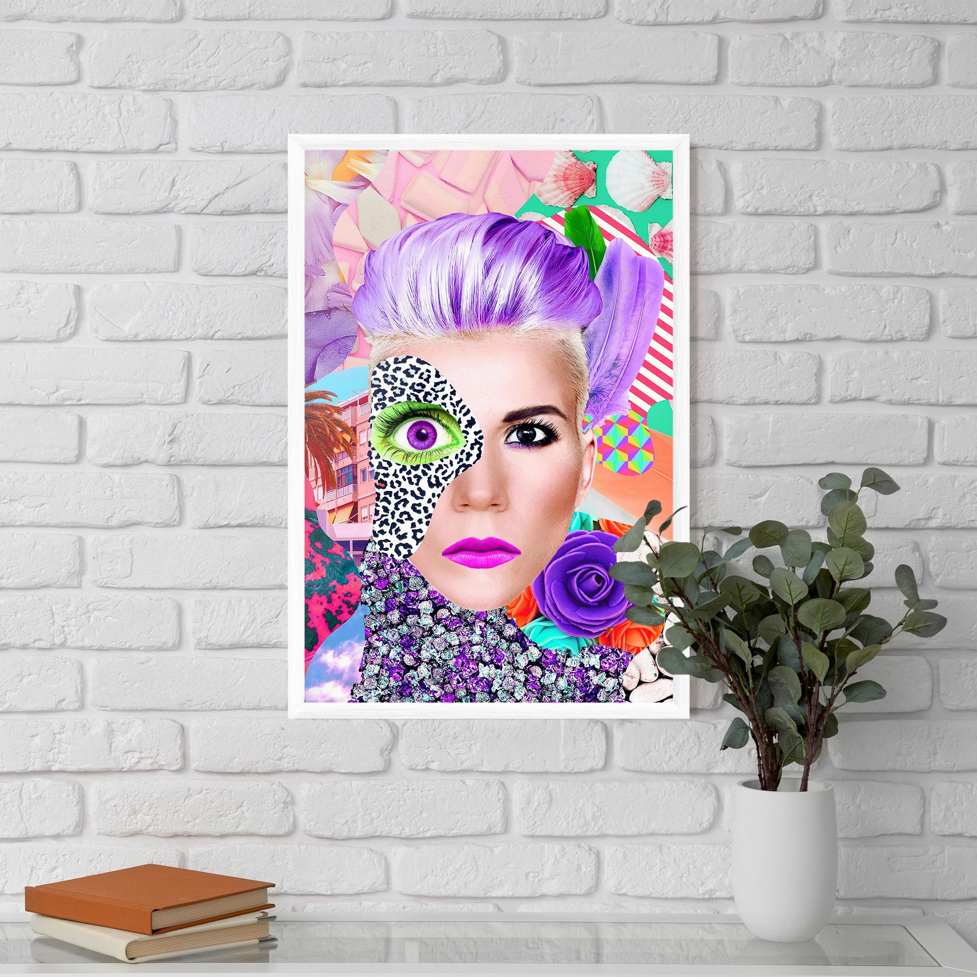 Art Collage Lady mockup 5