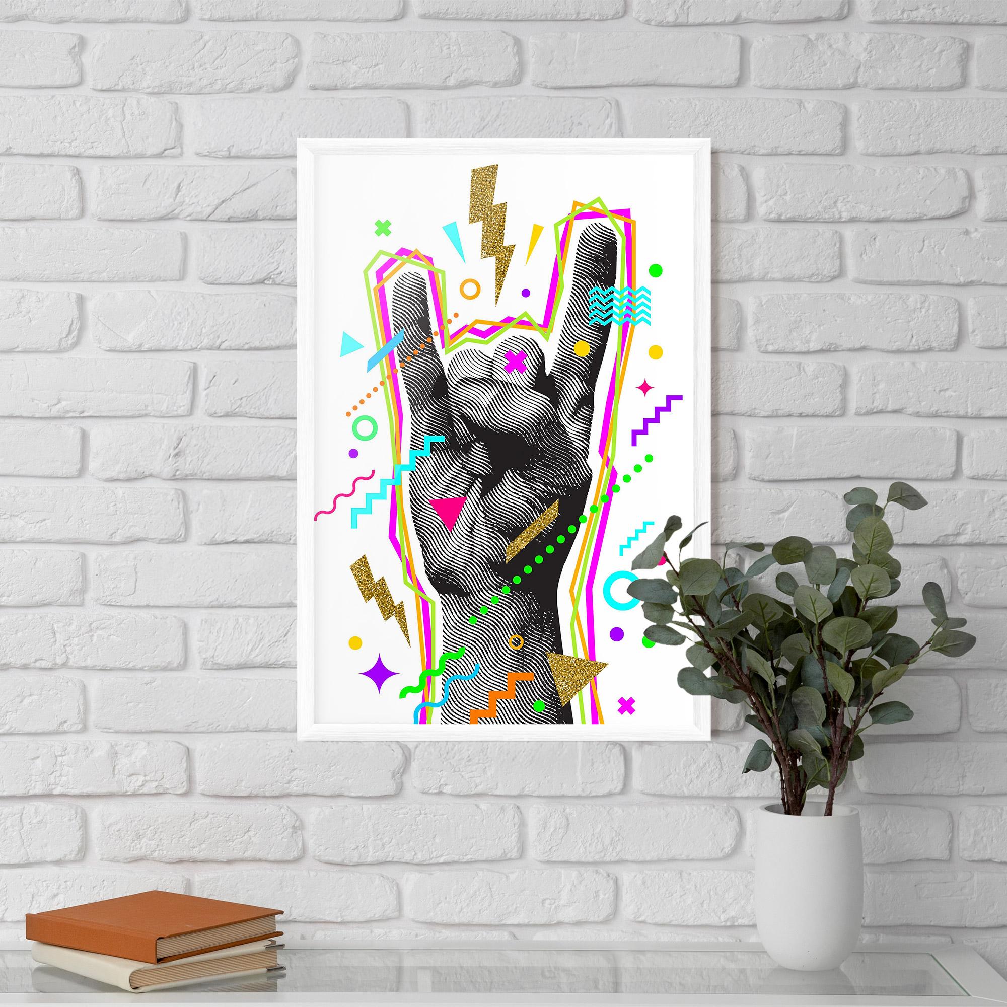 Keretezett Poszter Hand Sign Art mockup 5