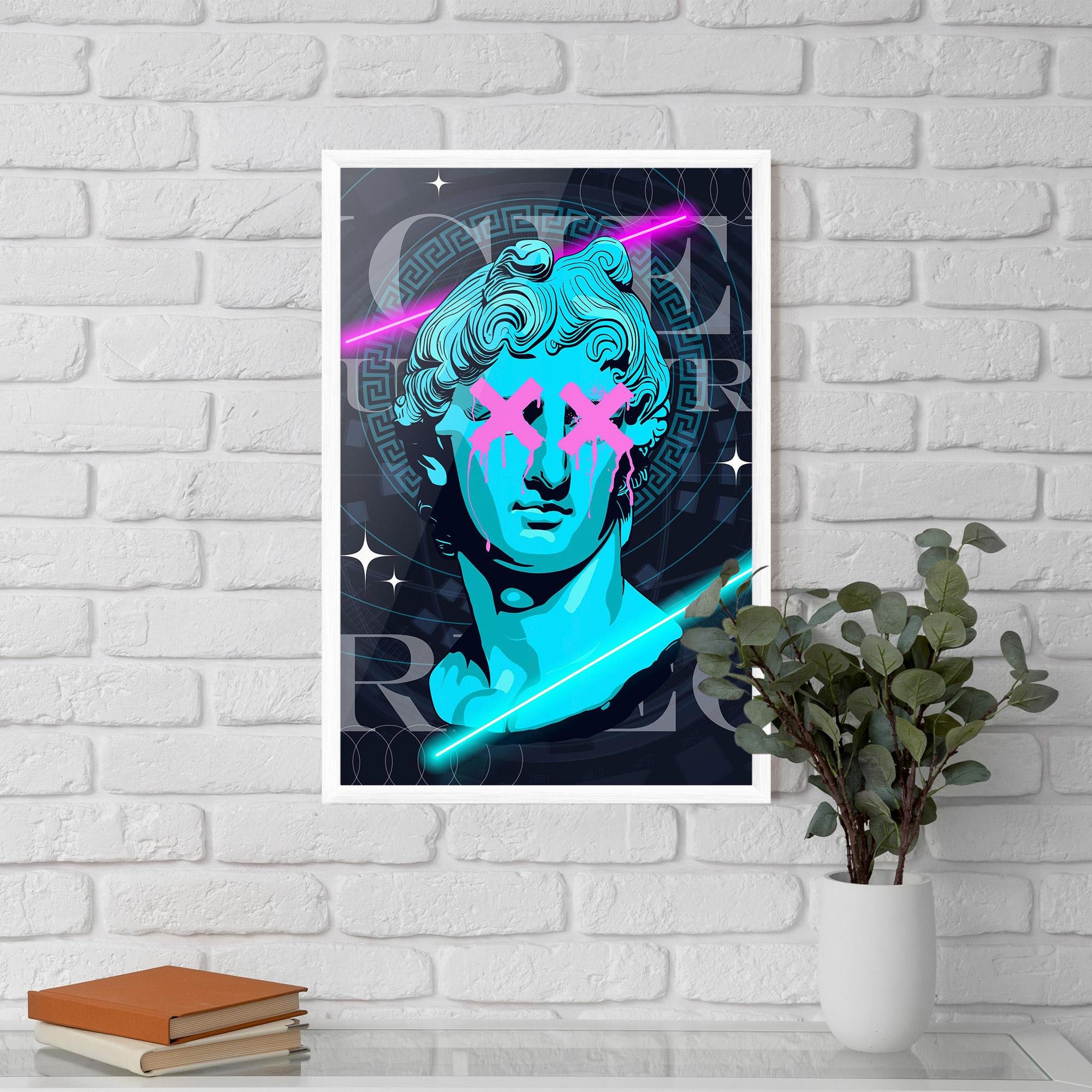 Keretezett Poszter Sculptures mockup 5