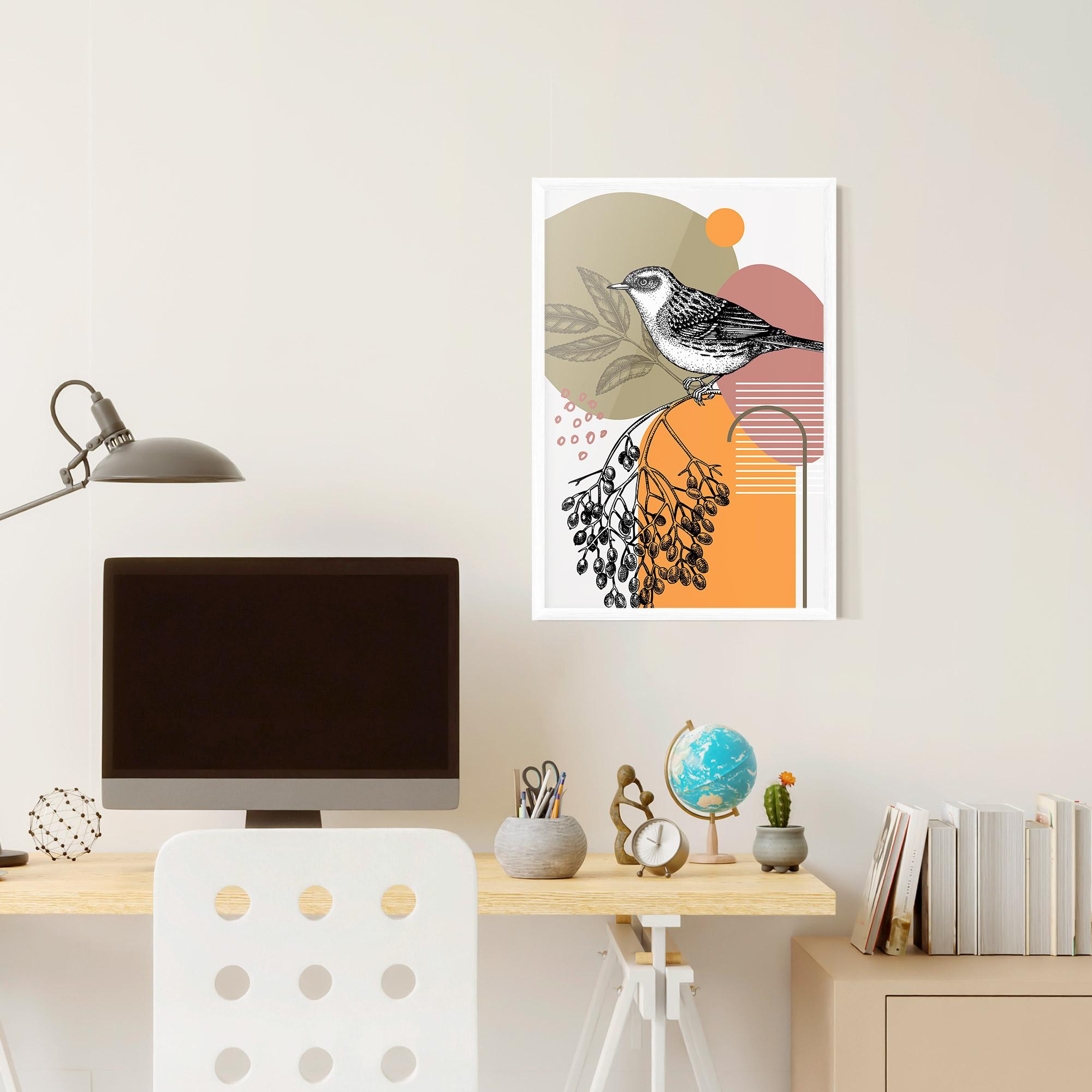 Keretezett Poszter Bird Collage mockup 6