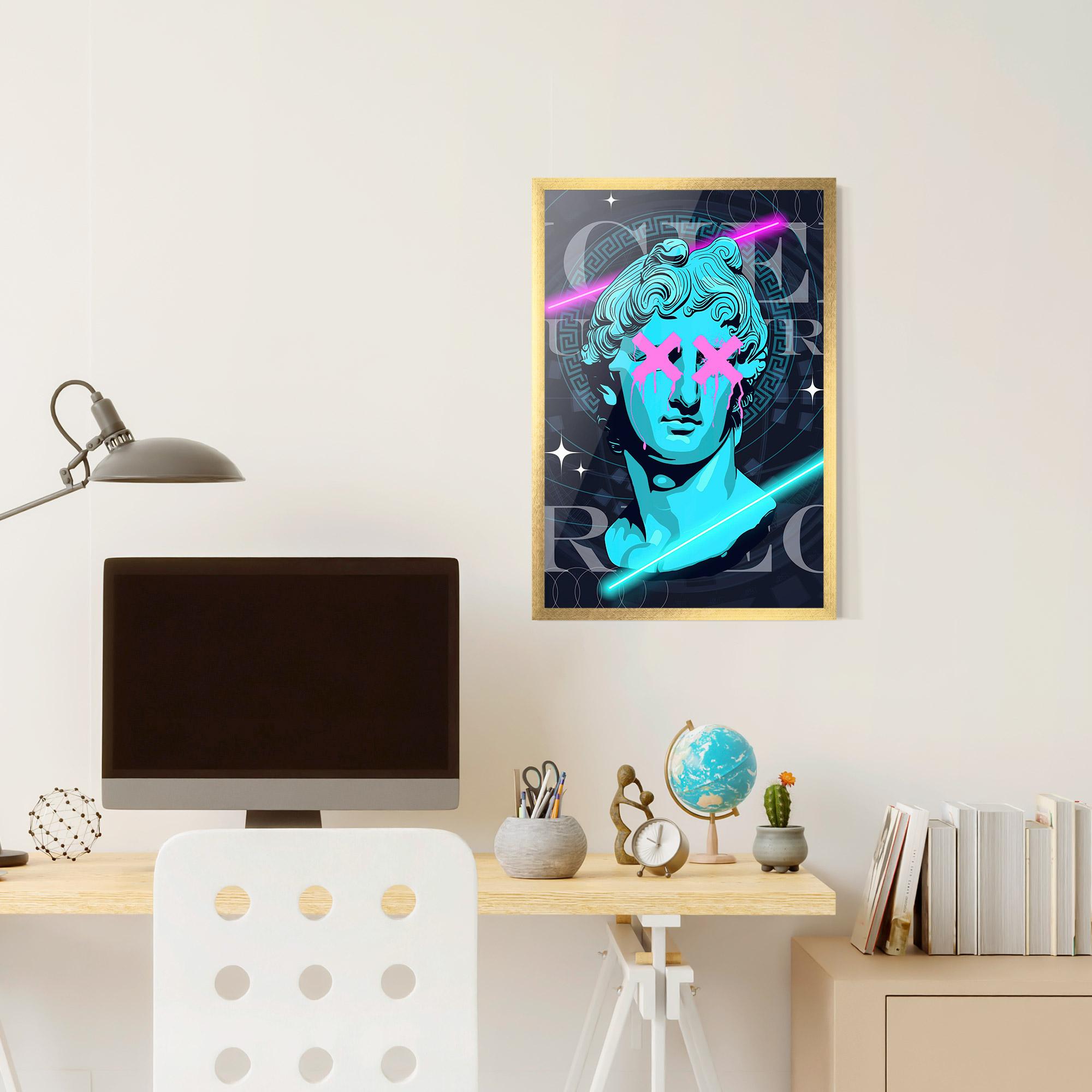 Keretezett Poszter Sculptures mockup 6