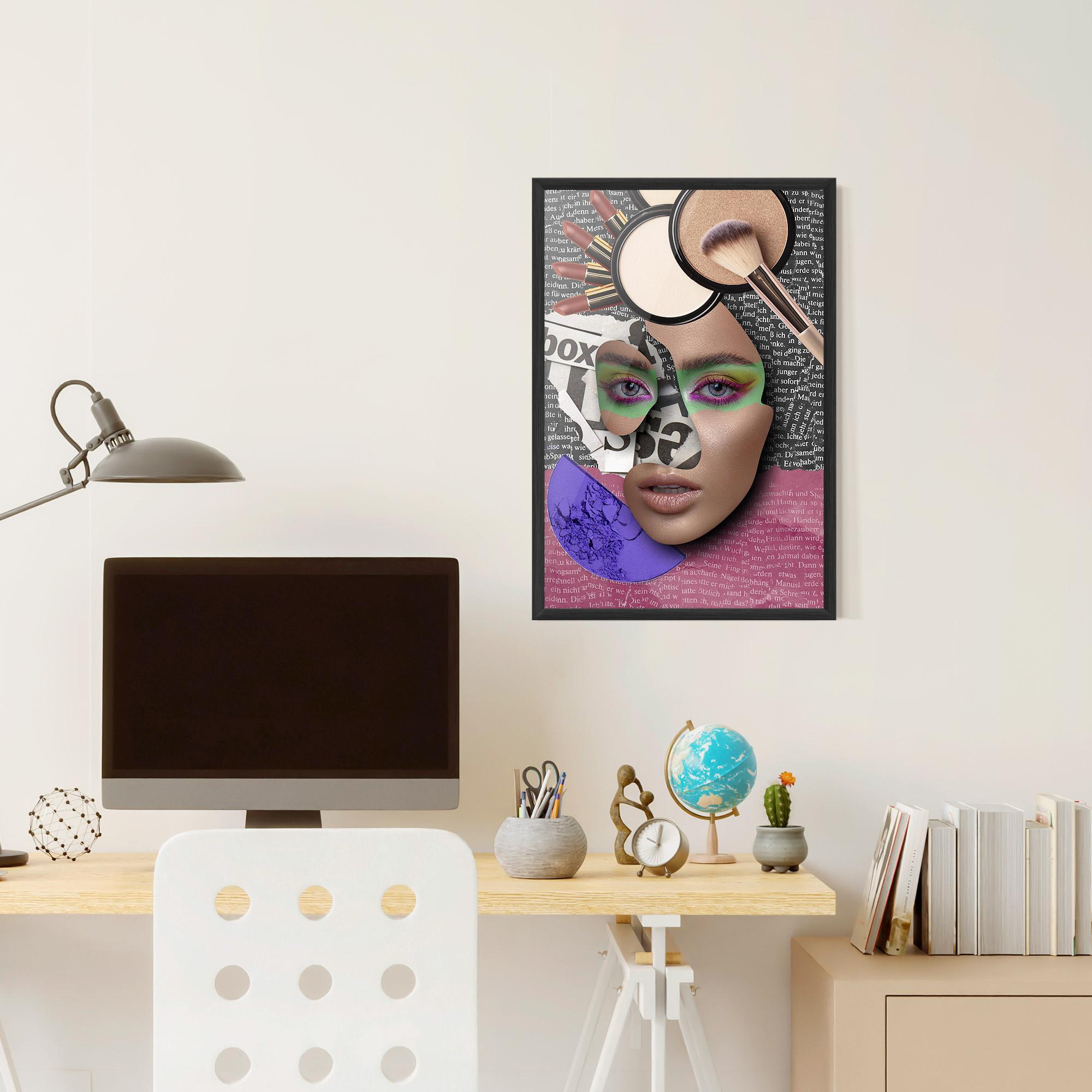 Keretezett Poszter Makeup Collage mockup 6