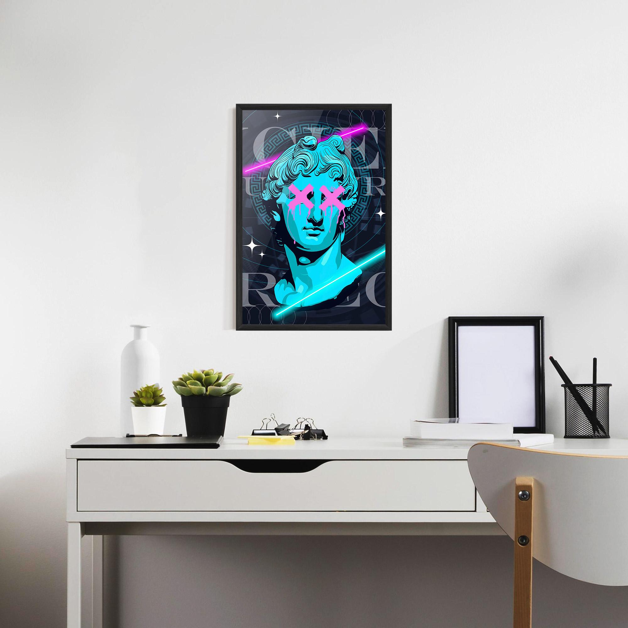 Keretezett Poszter Sculptures mockup 7