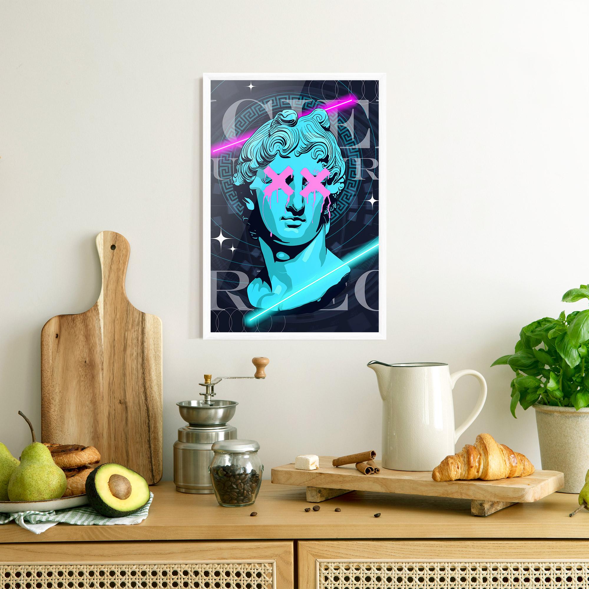 Keretezett Poszter Sculptures mockup 8