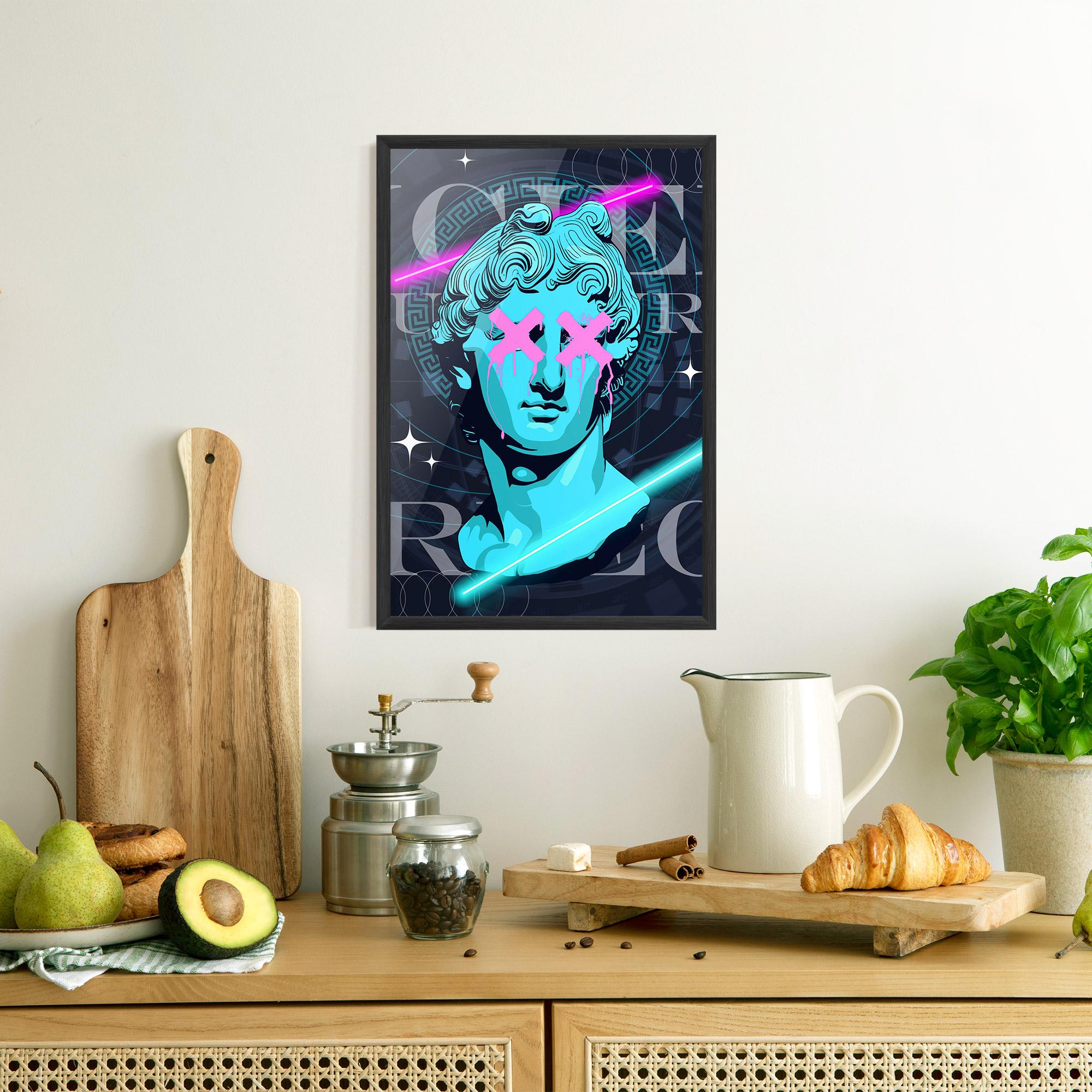 Keretezett Poszter Sculptures mockup 8