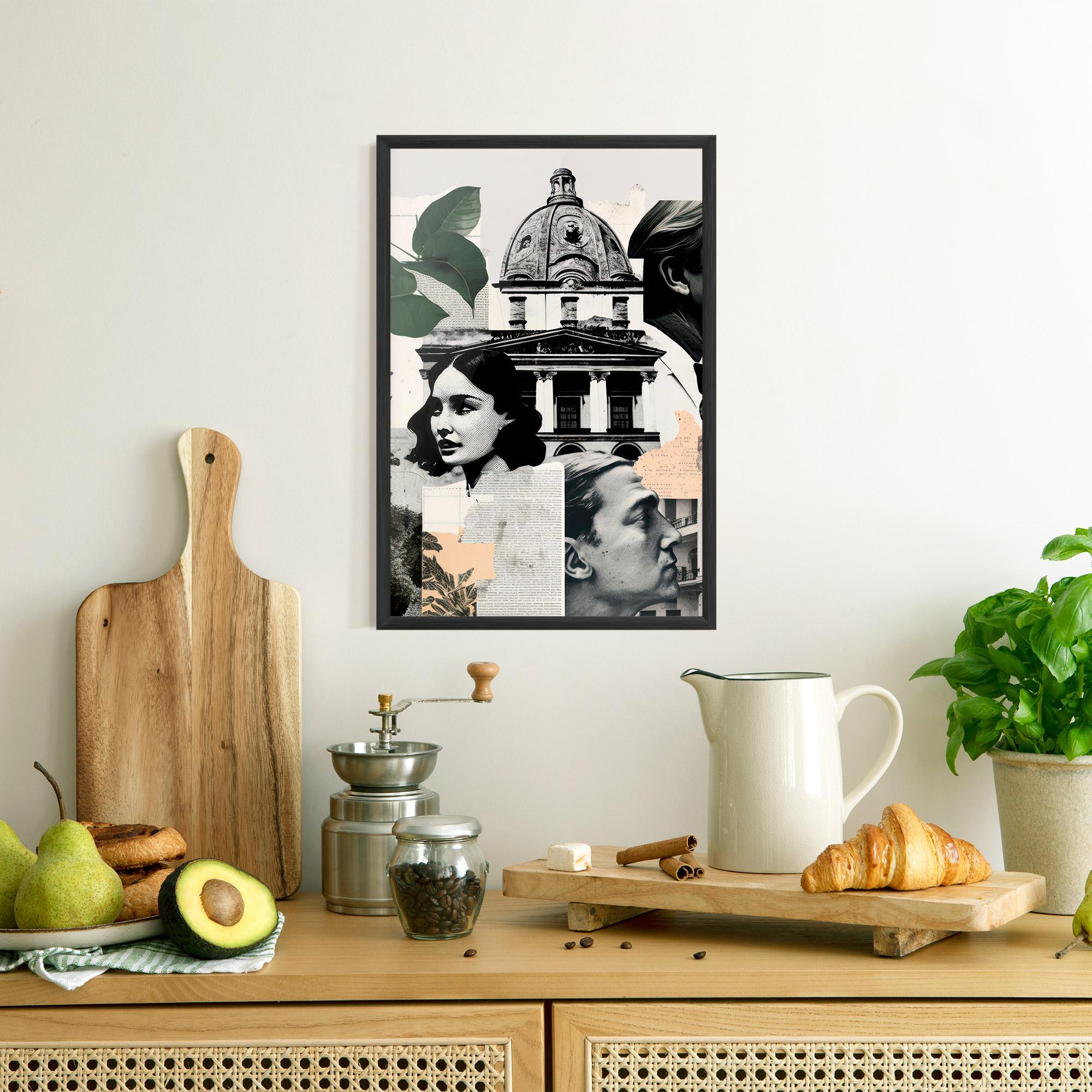 Keretezett Poszter Vintage Collage mockup 8