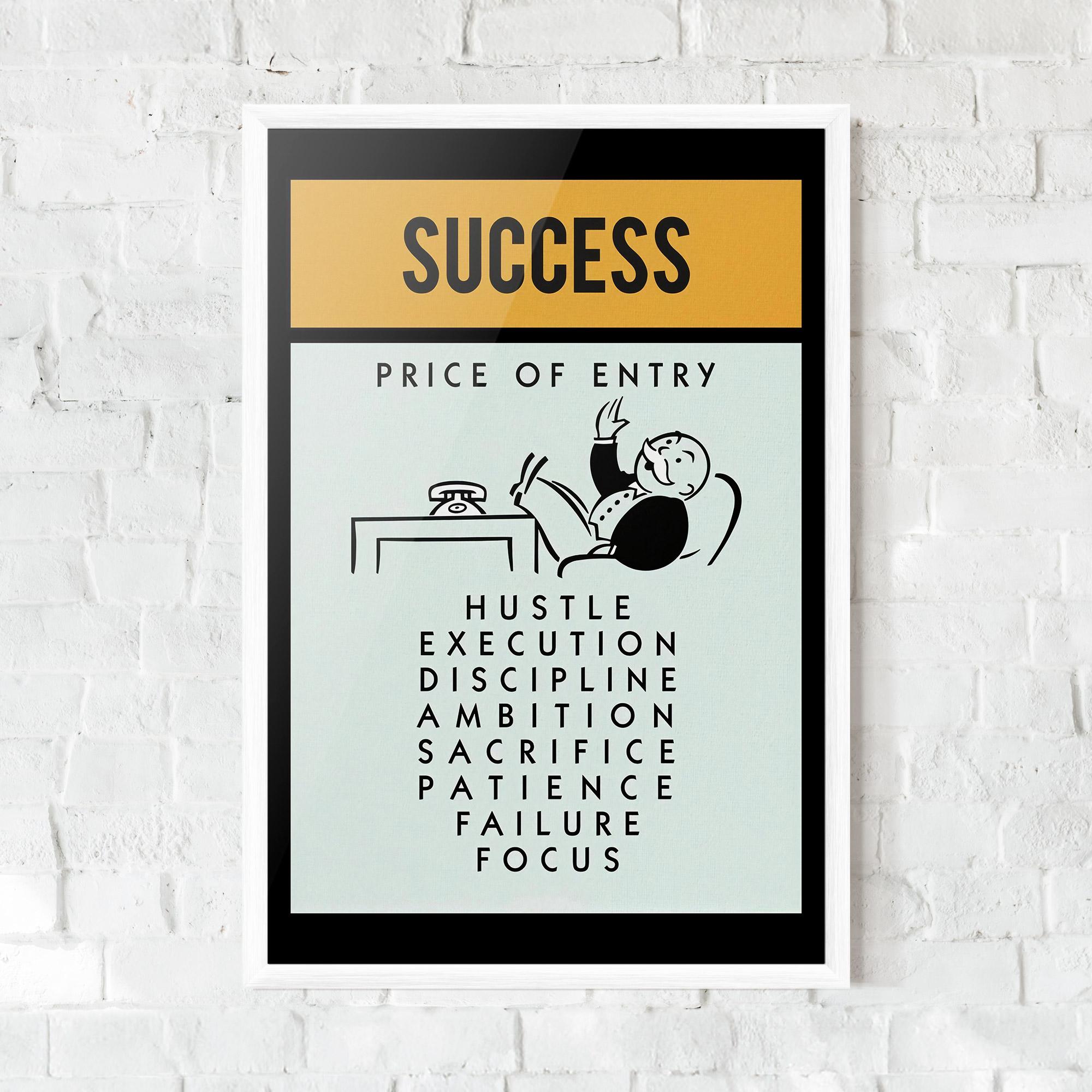 Keretezett Poszter Successs mockup 0