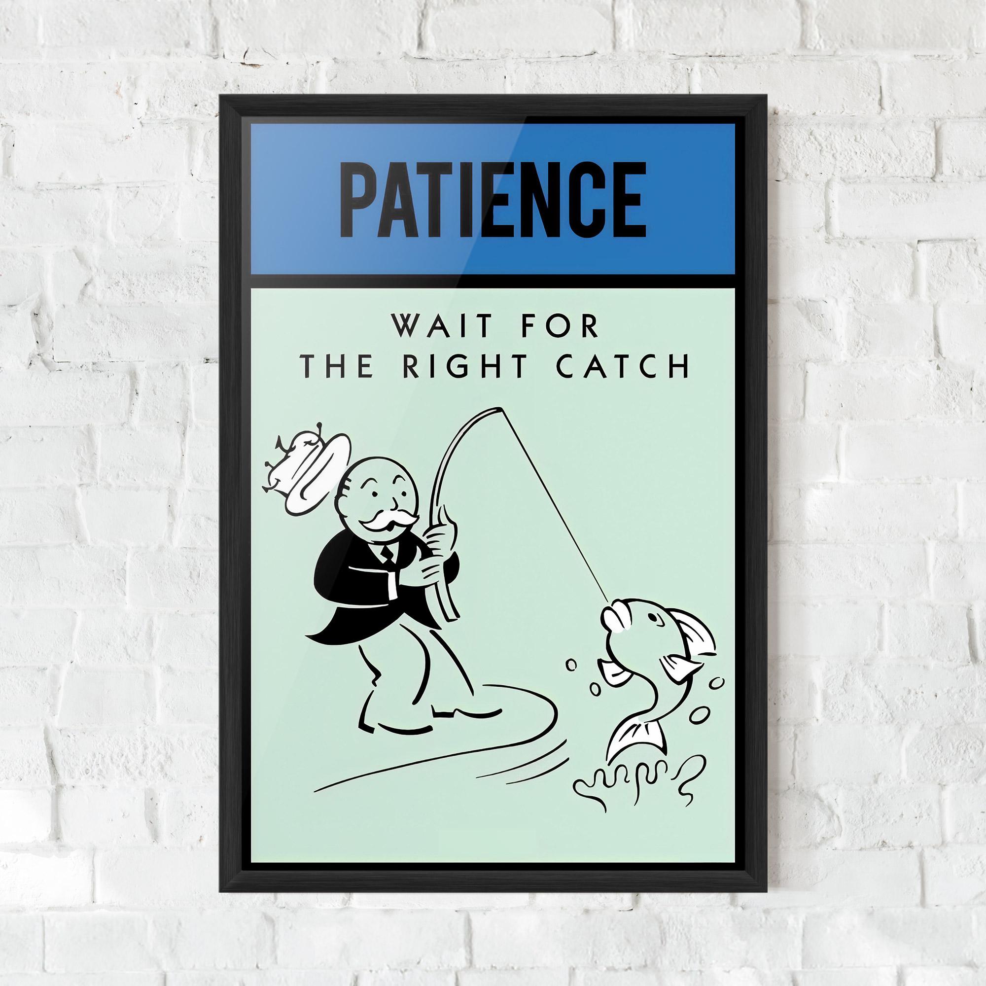 Keretezett Poszter Patience mockup 0