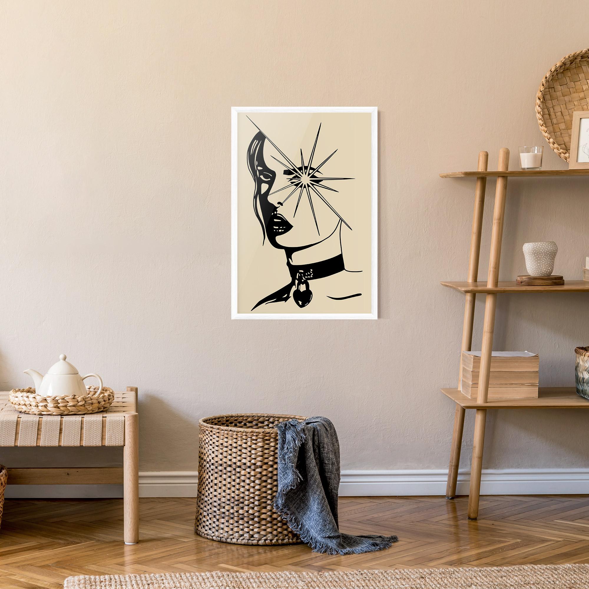 Keretezett Poszter Woman Vision Star mockup 9