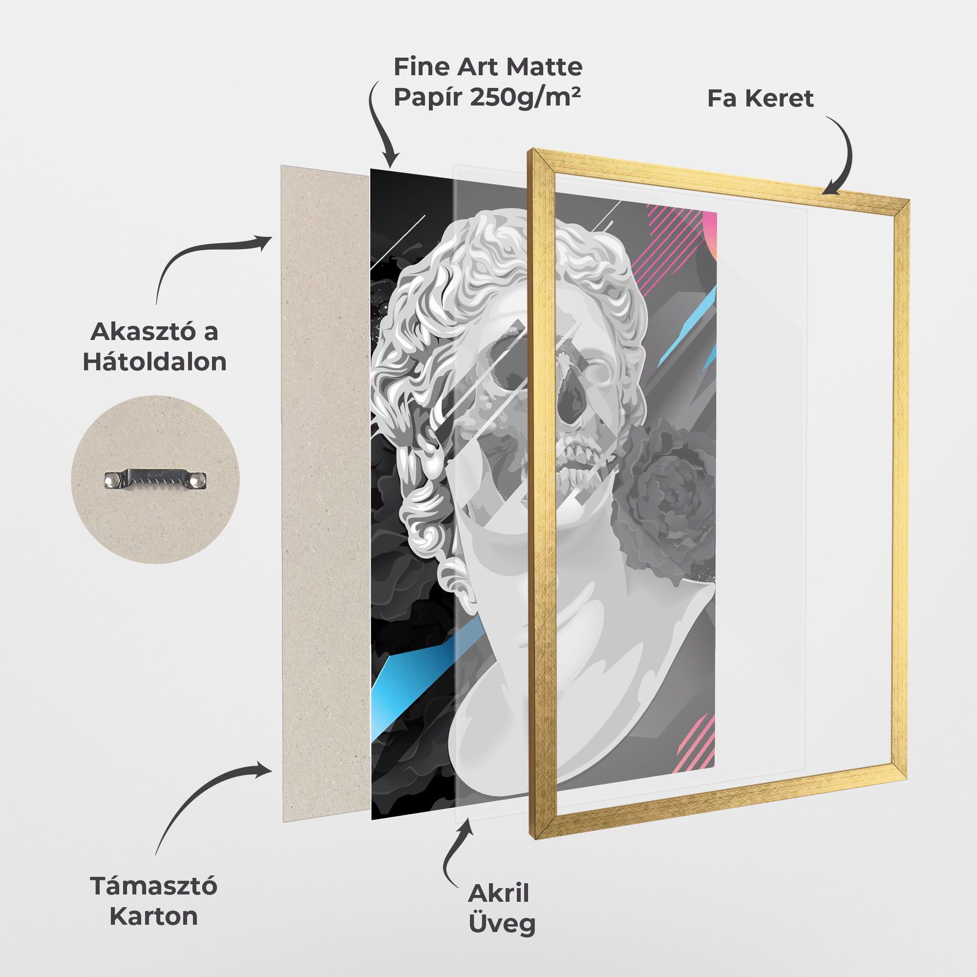 Black Rose Statue mockup 1