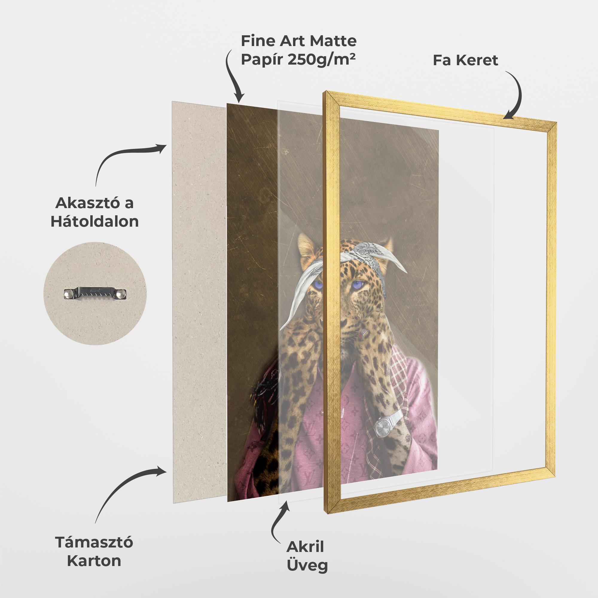 Keretezett Poszter Ready To Fight mockup 1