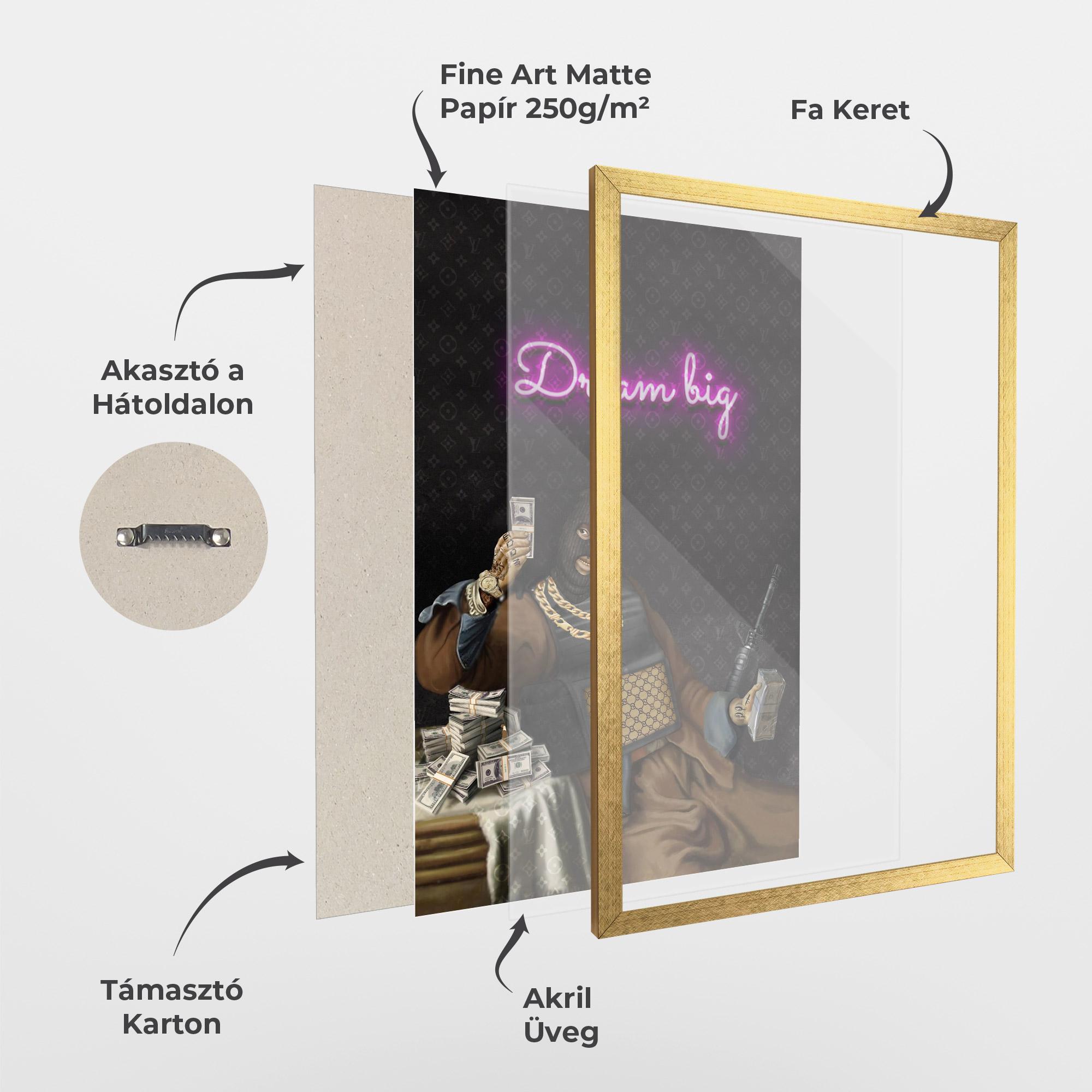 Keretezett Poszter The Simple Pleasures In Life mockup 1