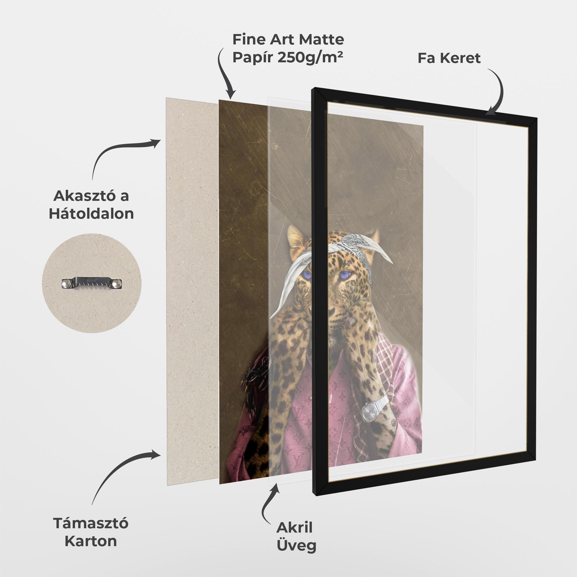 Keretezett Poszter Ready To Fight mockup 1