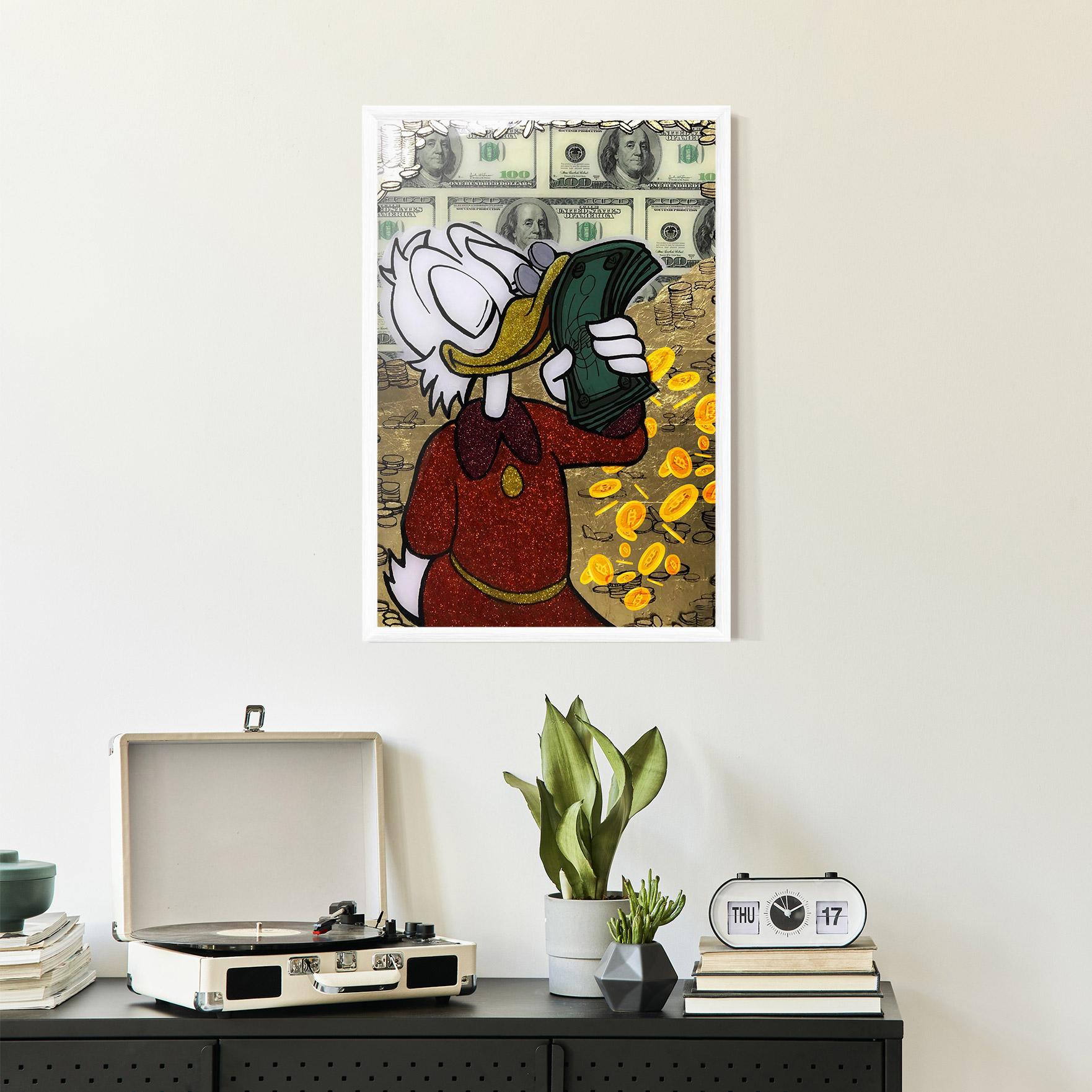 Keretezett Poszter Smell Like Money mockup 2