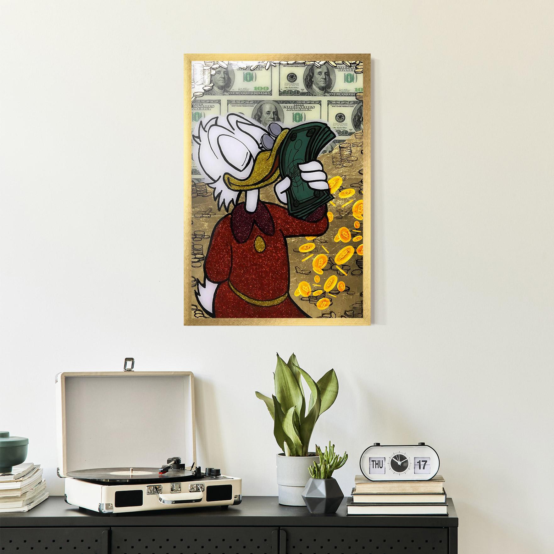 Keretezett Poszter Smell Like Money mockup 2