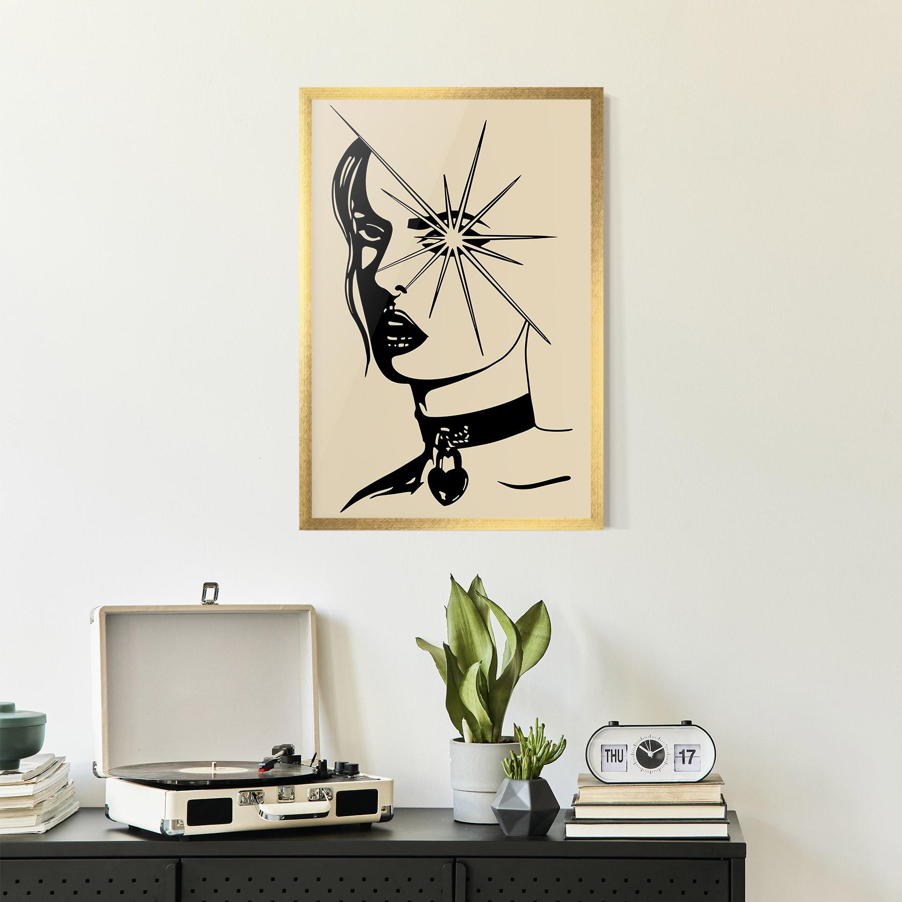 Keretezett Poszter Woman Vision Star mockup 2