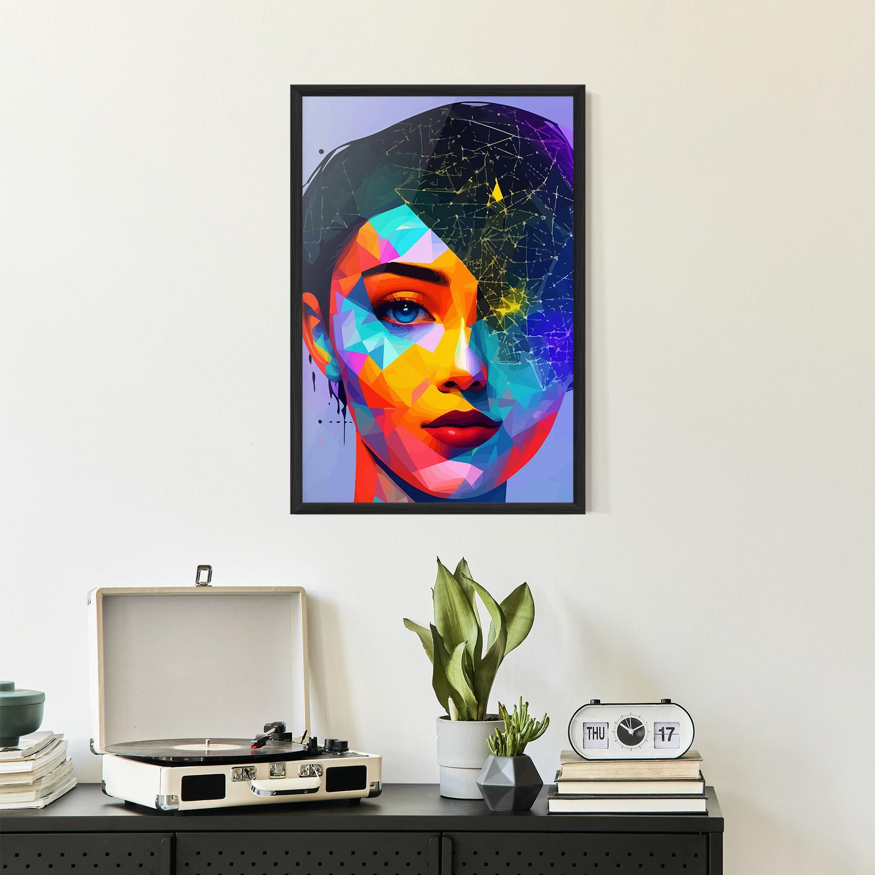 Keretezett Poszter Internet Hyperrealism mockup 2