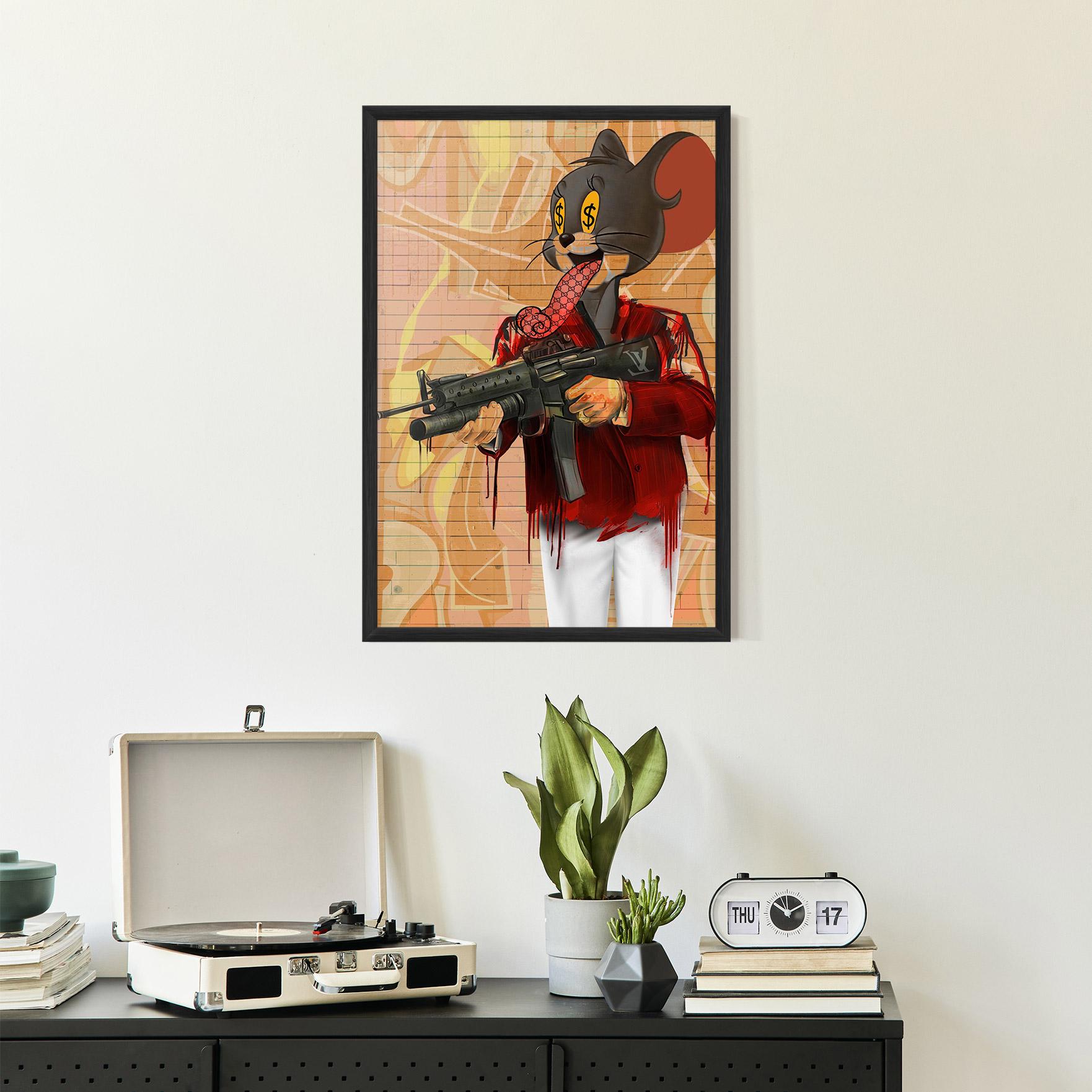 Keretezett Poszter Jerry mockup 2